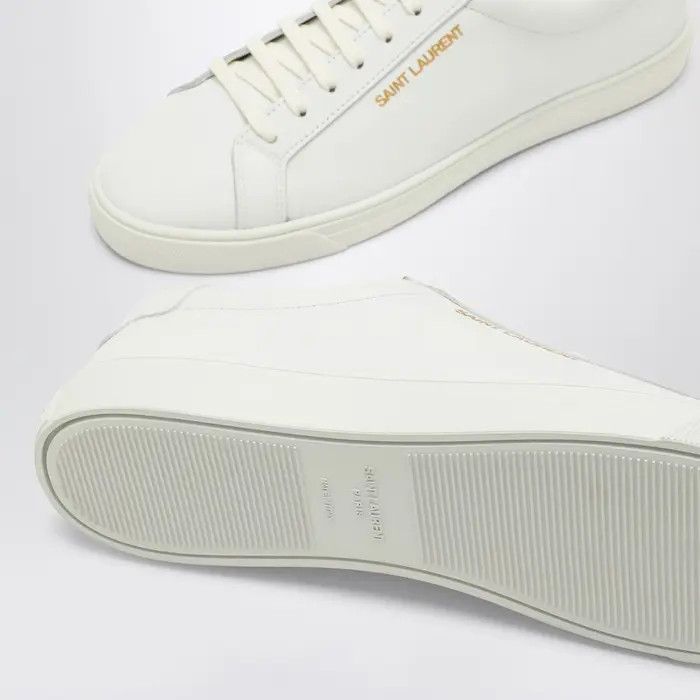 Saint Laurent Paris o1b1hav110425 Andy Sneakers in Leather in White Size US 5.5 / IT 35.5 - 5 Thumbnail
