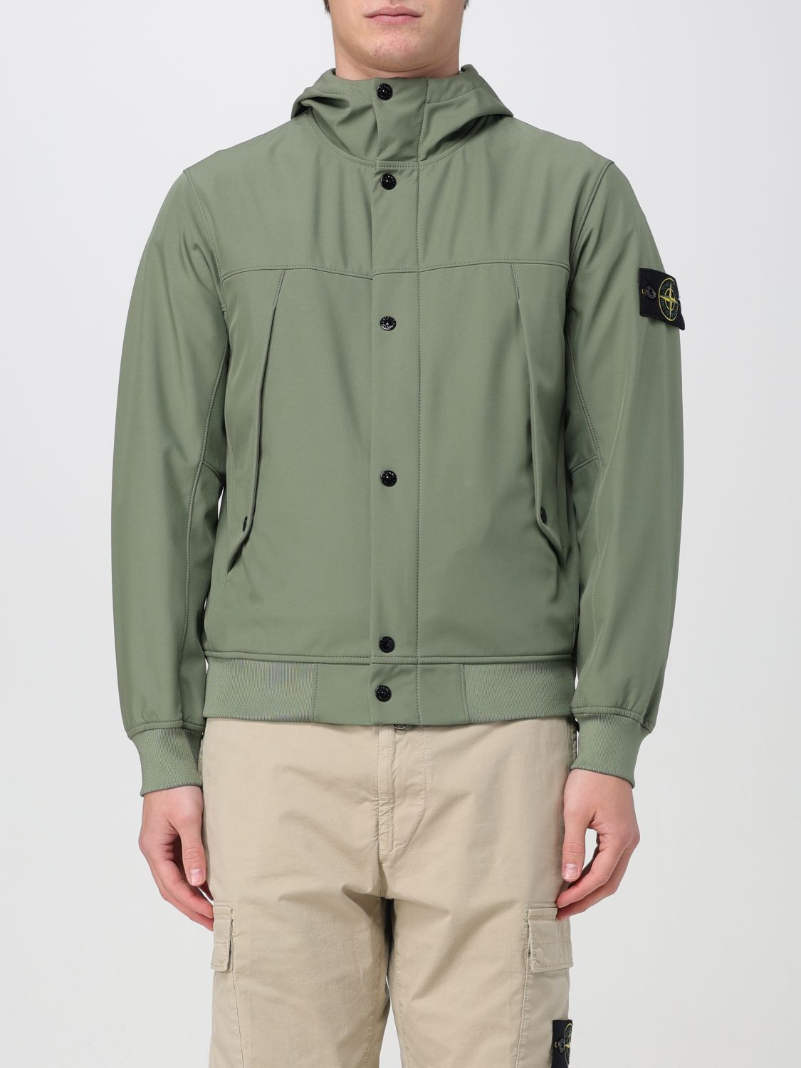 image of Stone Island Jacket Men Green (Size 2XL)