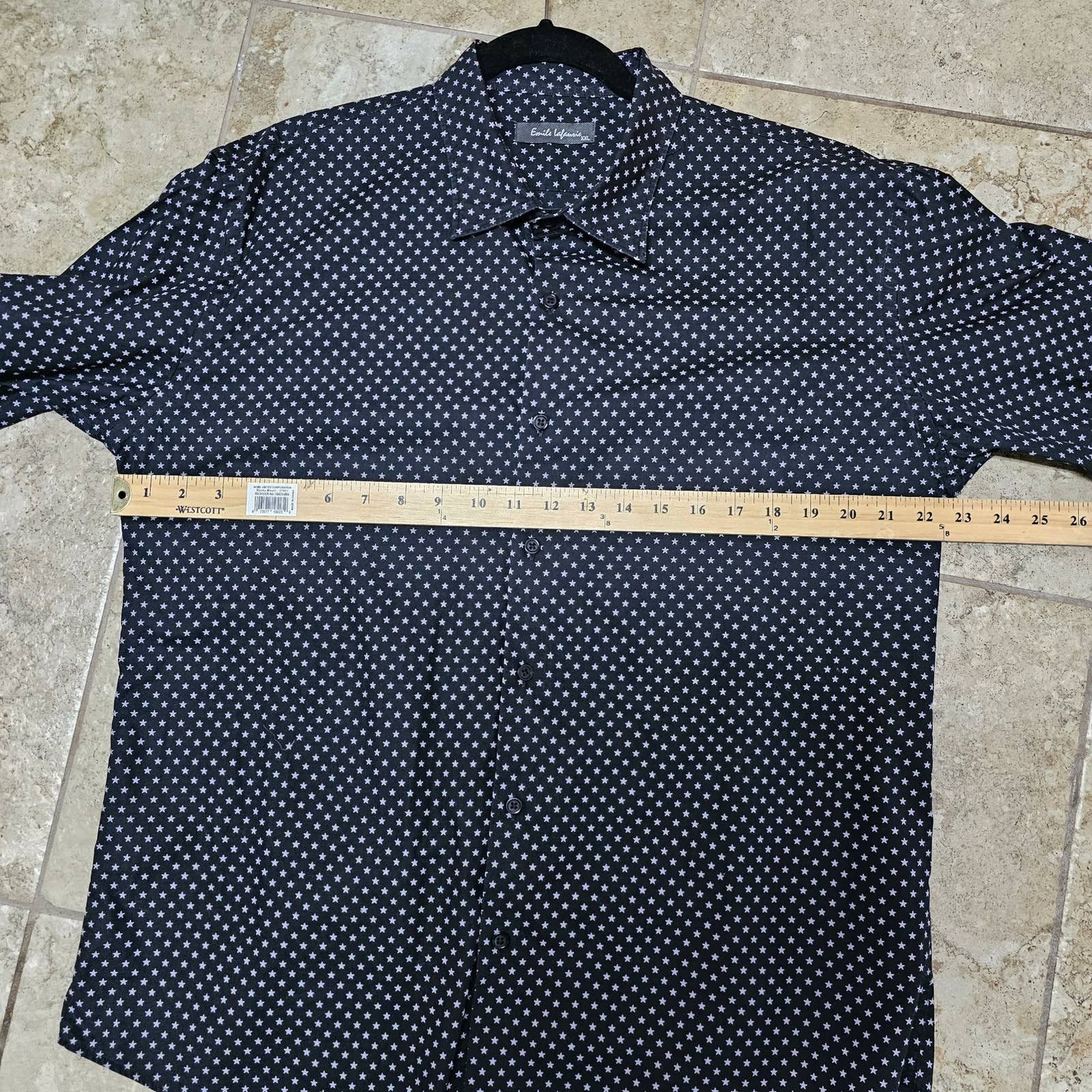 Lafaurie Men's Emile Lafaurie Button Down Navy Stars Shirt Size XXL Size US XXL / EU 58 / 5 - 5 Thumbnail