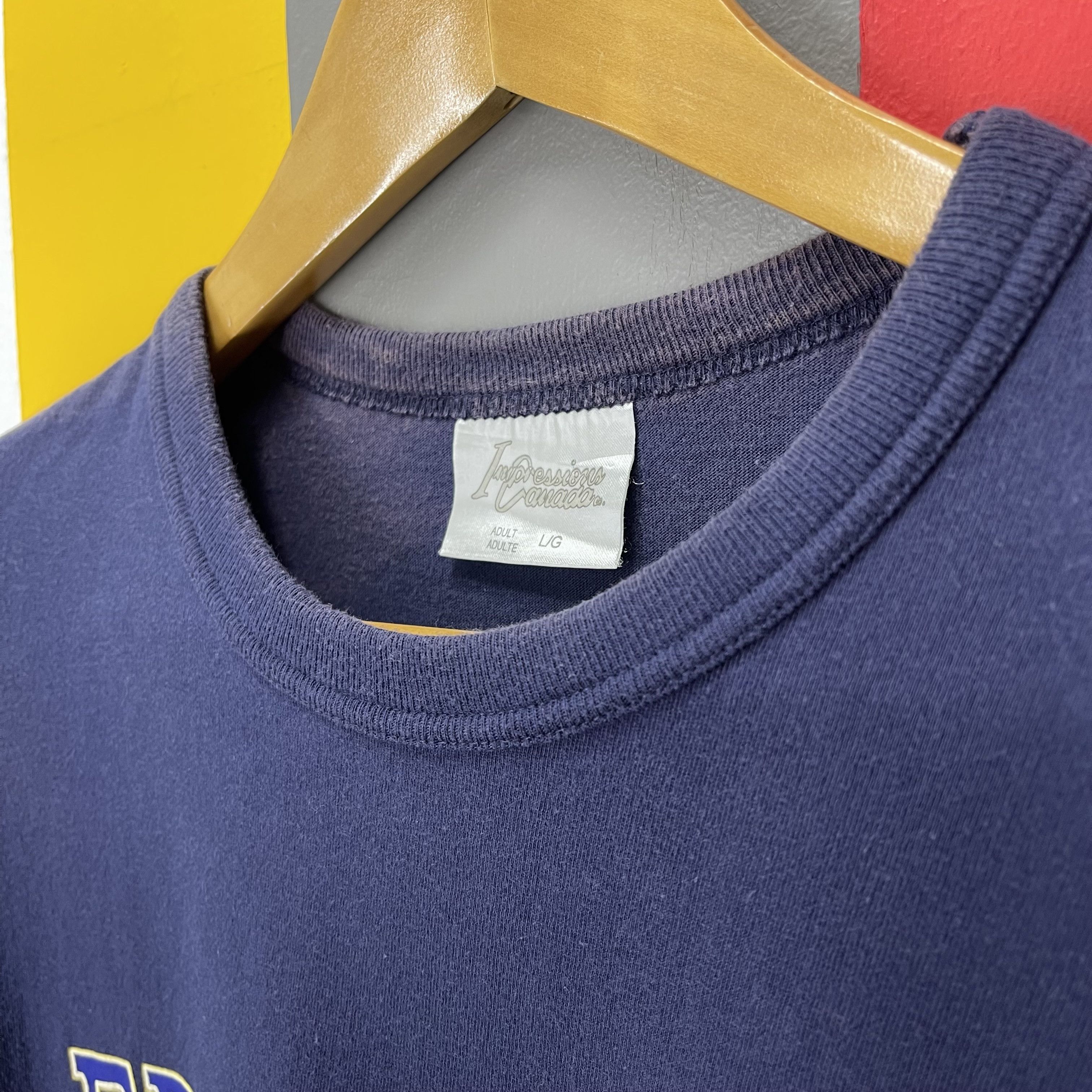 Vintage 90s Vintage EDMONTON CANADA Crew Neck T Shirt #1552/AZ Size US M / EU 48-50 / 2 - 6 Thumbnail