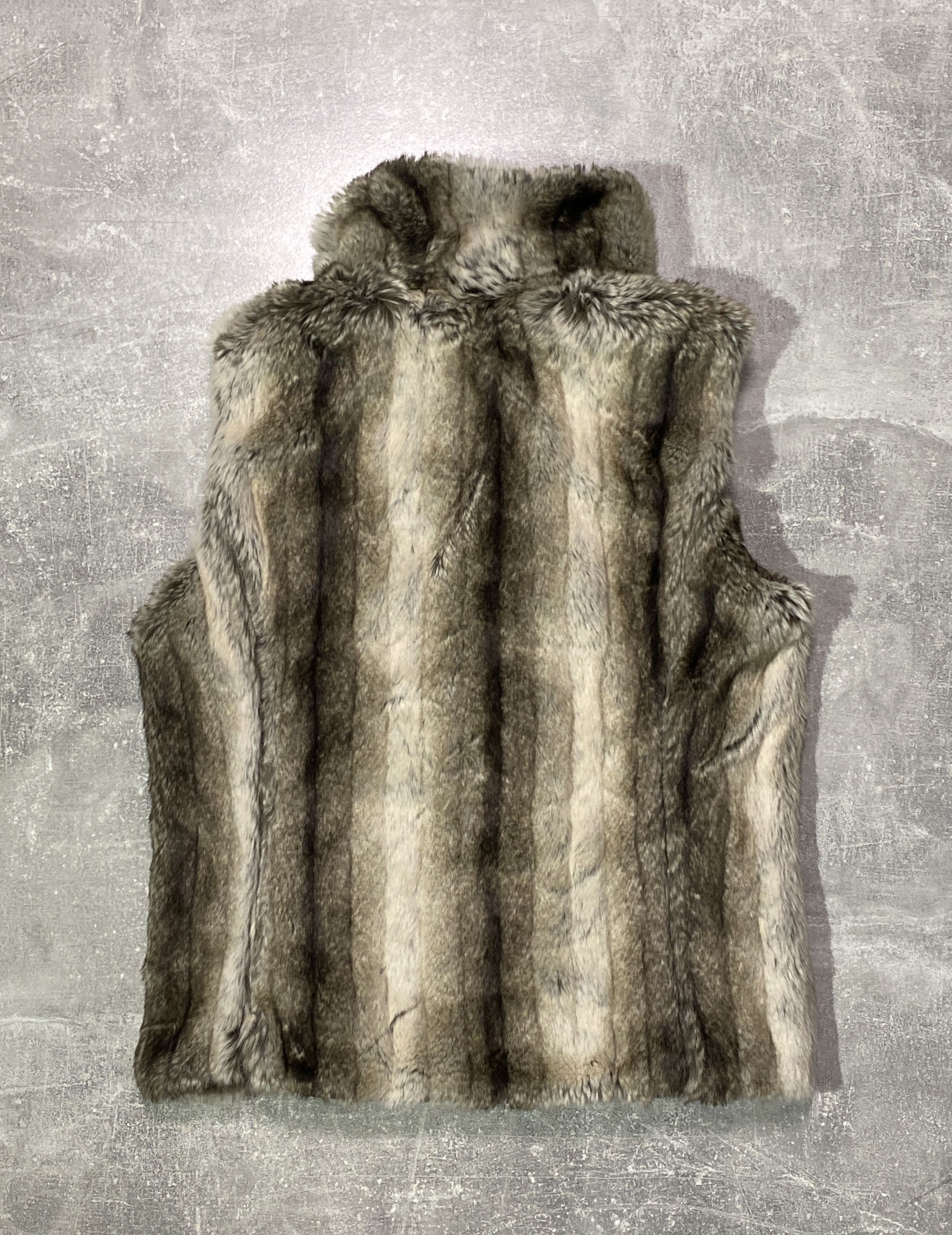 Le Grande Bleu (L.G.B.) CRAZY Y2K FLUFFY VAMP BROWN LGB TYPE FAUX FUR OPIUM VEST Size US S / EU 44-46 / 1 - 4 Thumbnail