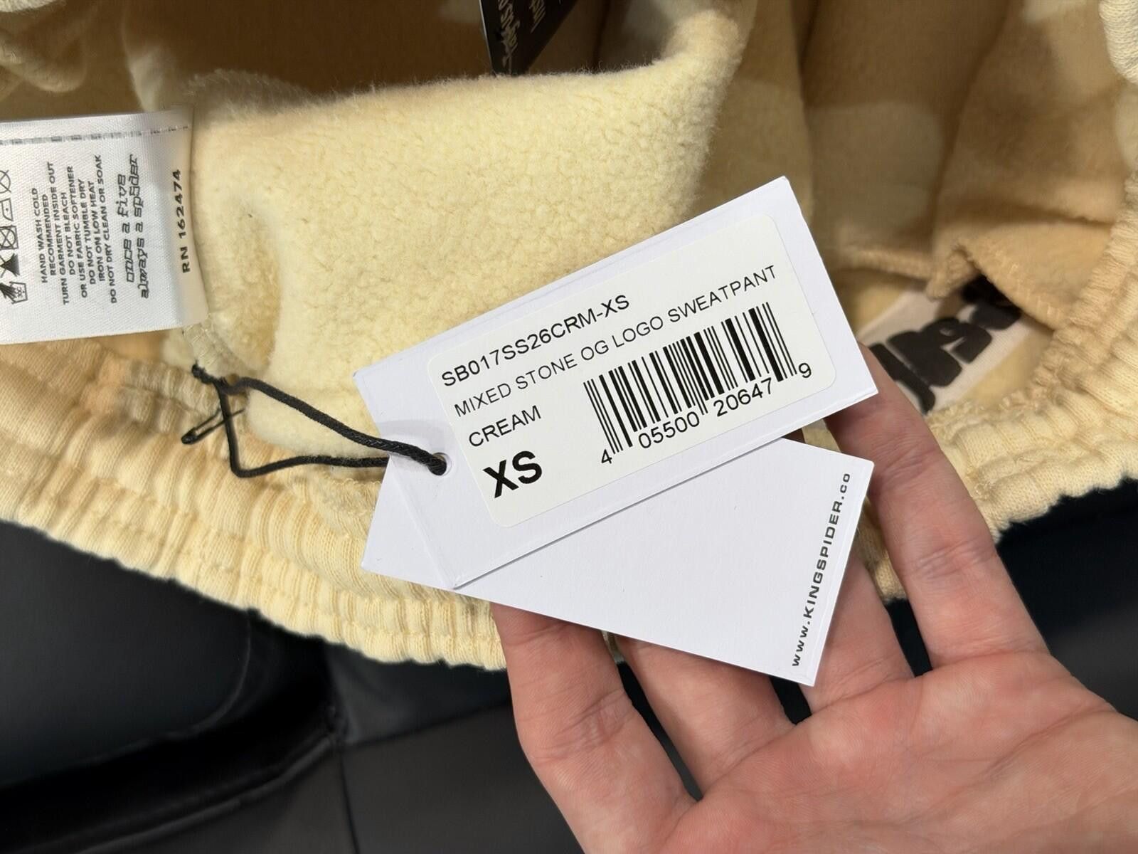 Sp5der Size XS - Sp5der Worldwide Cream Stone Sweatpants Spider Size US 28 / EU 44 - 11 Thumbnail