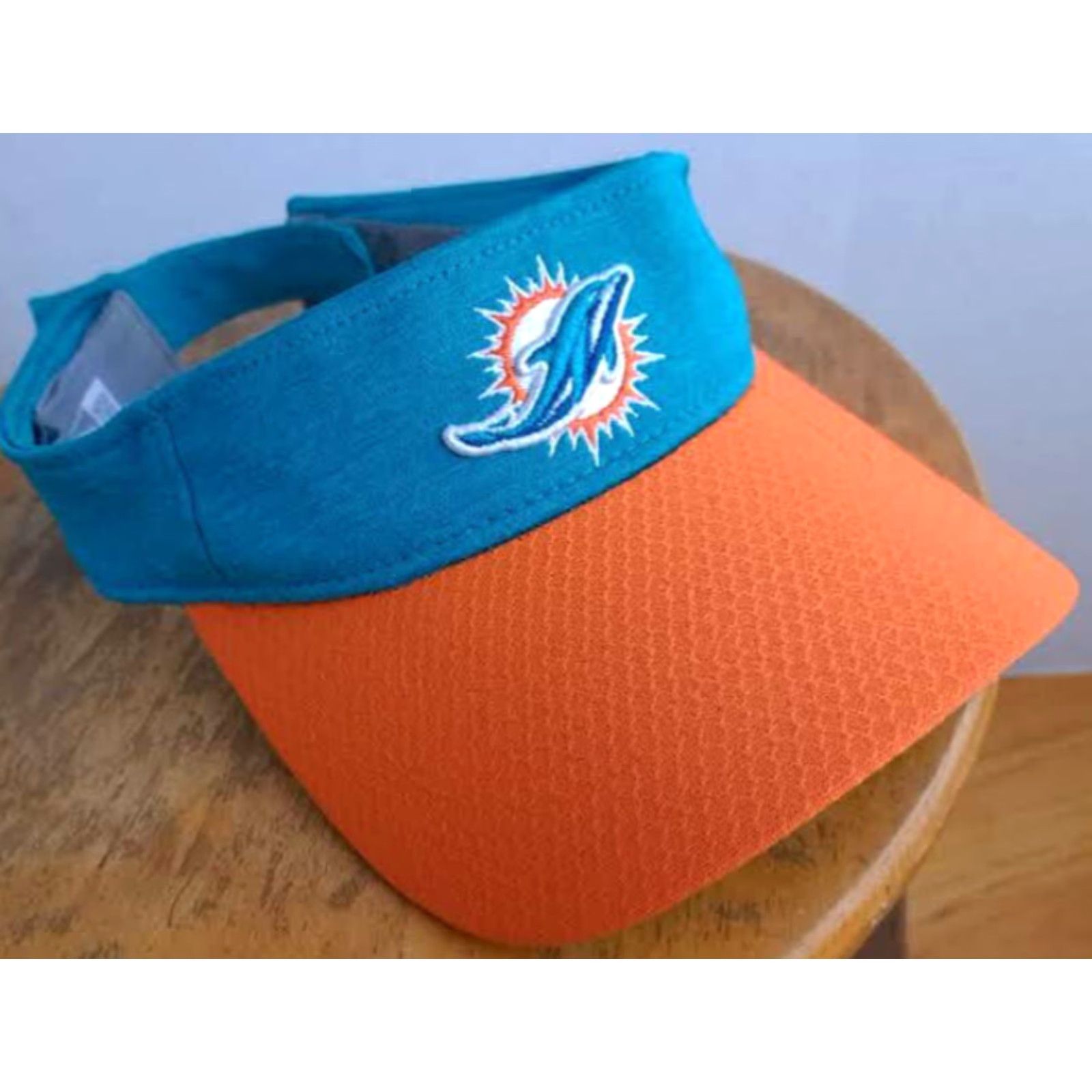 New Era New Era Miami Dolphins Visor Hat Adjustable Unisex Adults Multicolor Football Cap Size ONE SIZE - 3 Thumbnail