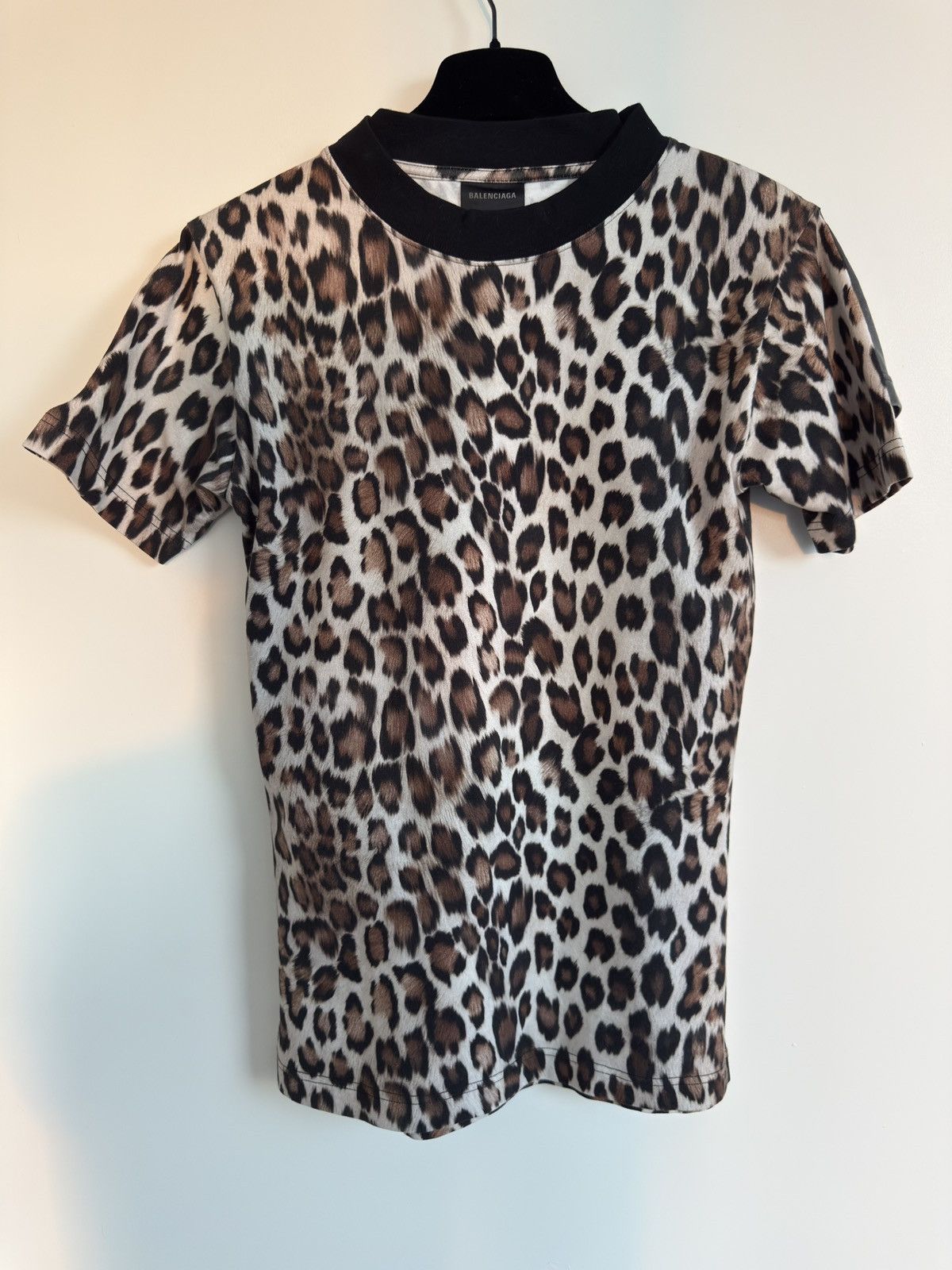 Balenciaga Balenciaga 24FW Leopard reversible shirt w/tape Size US S / EU 44-46 / 1 - 2 Thumbnail