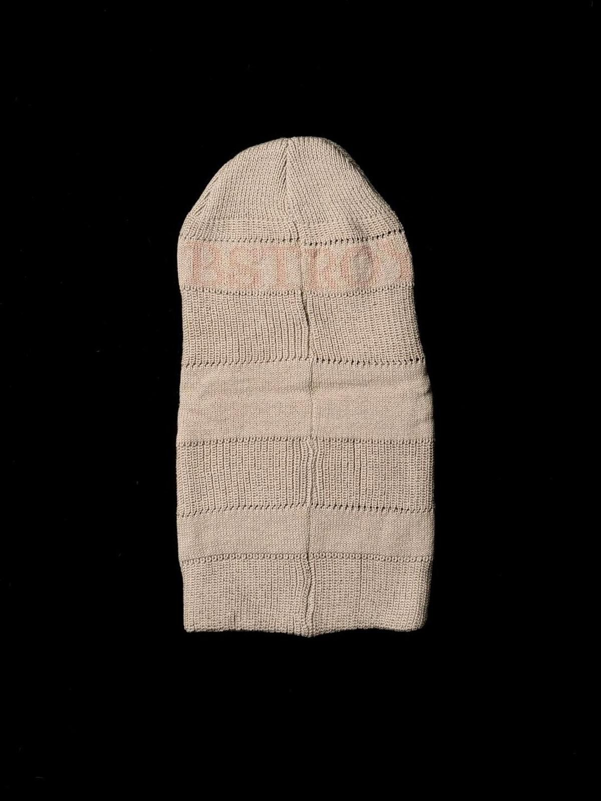 Japanese Brand Deadstock BESTROY Classic Logo Knit Balaclava Ski Mask Beige Size ONE SIZE - 5 Thumbnail