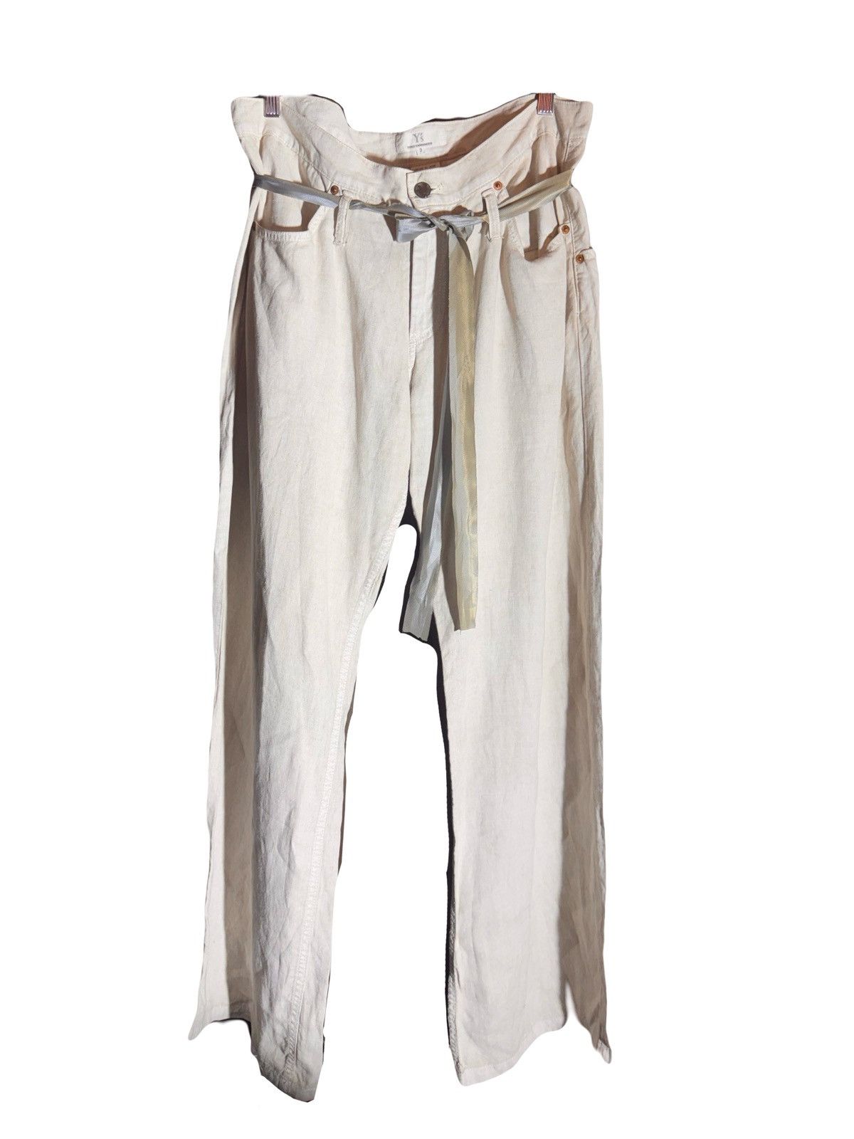 Yohji Yamamoto vintage asymetrical yohji yamamoto linen pants 3 jp Size 28" / US 6 / IT 42 - 1 Thumbnail