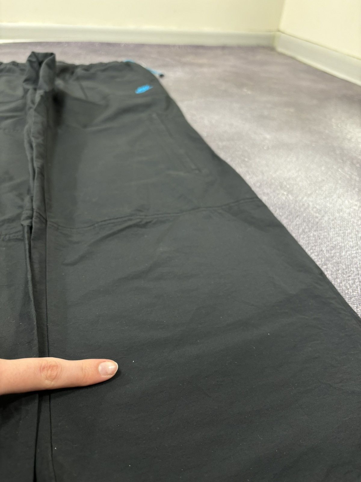 Nike Vintage Nike Air Y2K 0.0.9 Rare Tech Black Baggy Track Pants Size US 32 / EU 48 - 6 Thumbnail
