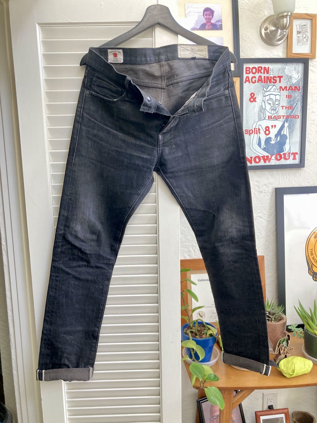 Rogue Territory Black SK Selvedge Jeans Size US 30 / EU 46 - 1 Thumbnail