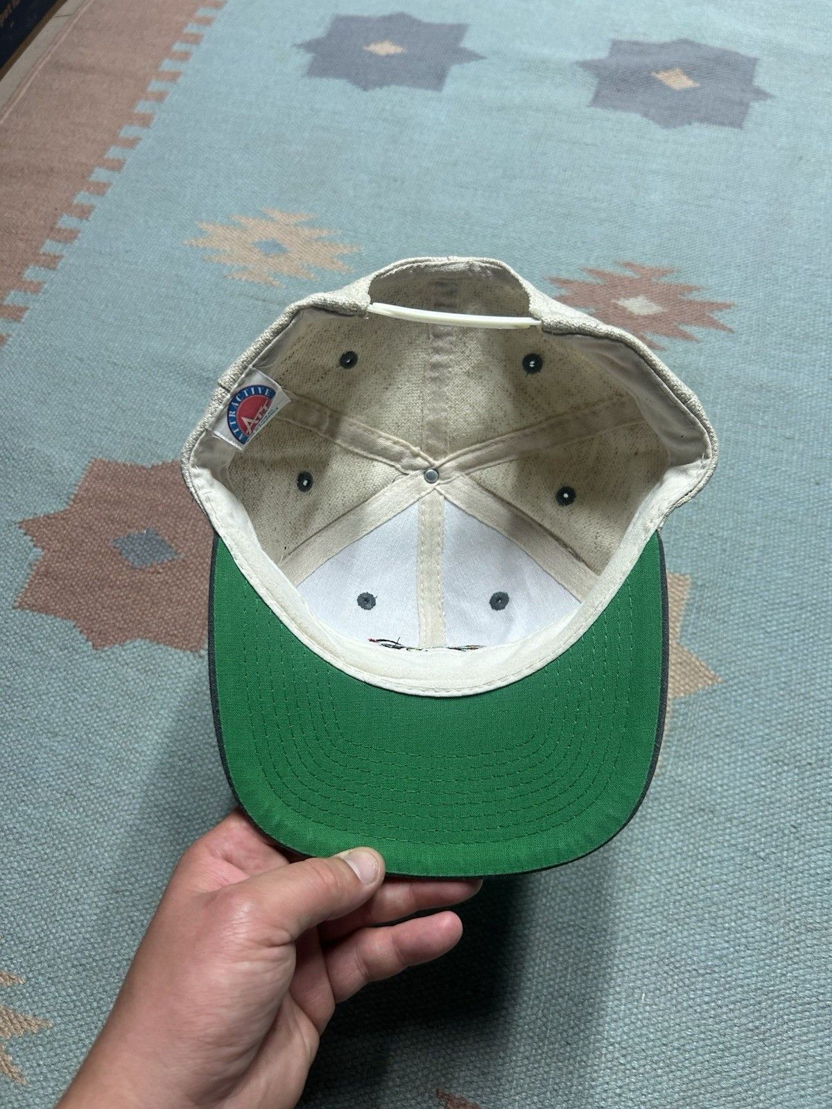 Vintage Vtg SnapBack hat smile mon Jamaica rasta smiley face stoner Size ONE SIZE - 5 Thumbnail