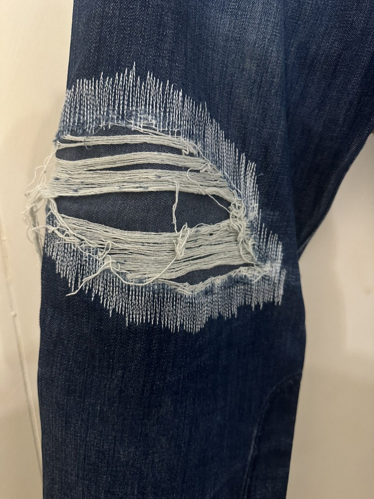 Ghetto Rodeo Ghetto Friends Vintage Volcom Custom Distressed Denim Size US 33 - 7 Thumbnail