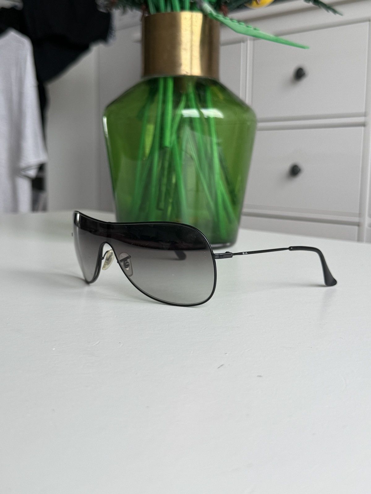 Designer Vintage y2k RayBan shield sunglasses avantgarde archive opium Size ONE SIZE - 3 Thumbnail
