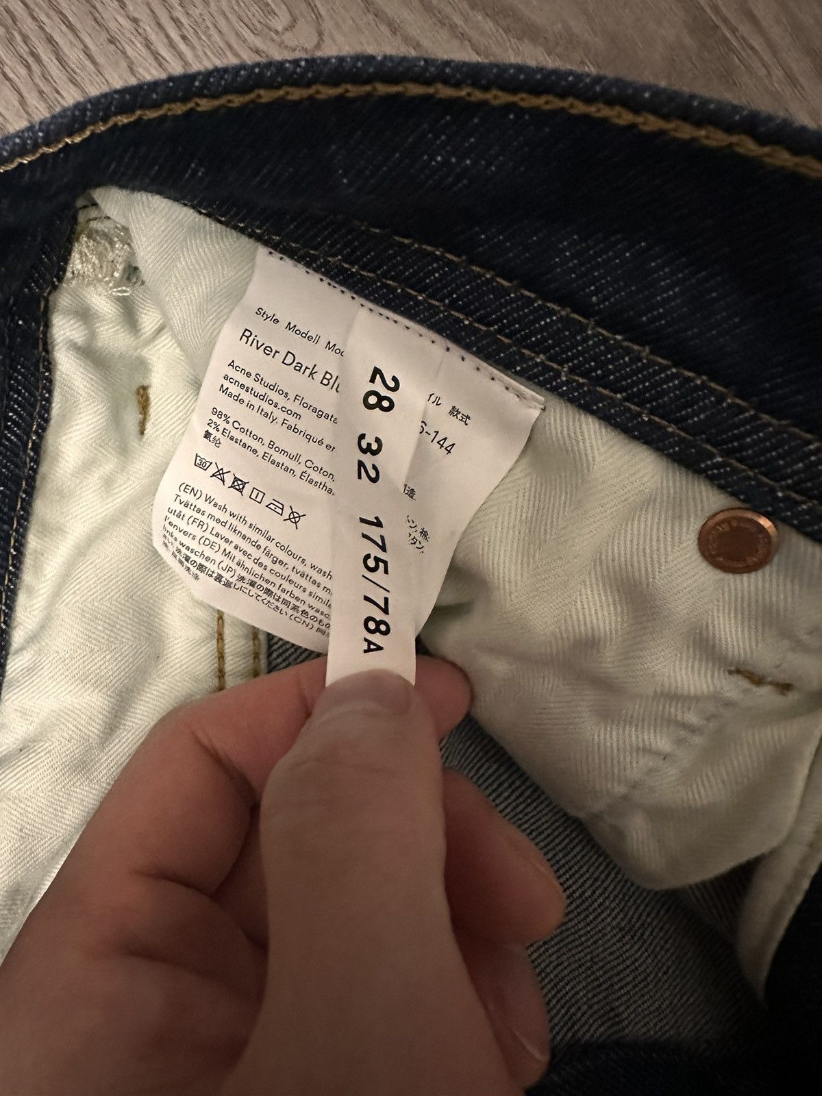Acne Studios Acne Studios River Dark Blue Jeans Size US 28 / EU 44 - 4 Thumbnail