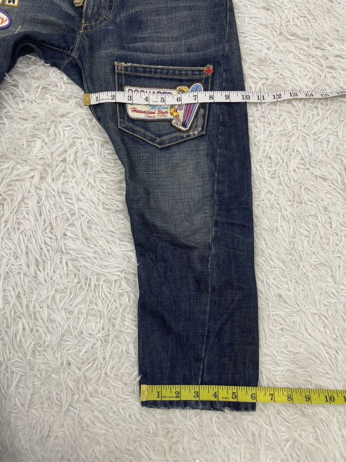 Dsquared2 Distress Dsquared2 3Q/Short Jeans Pant Made in Italy Size US 31 - 15 Thumbnail