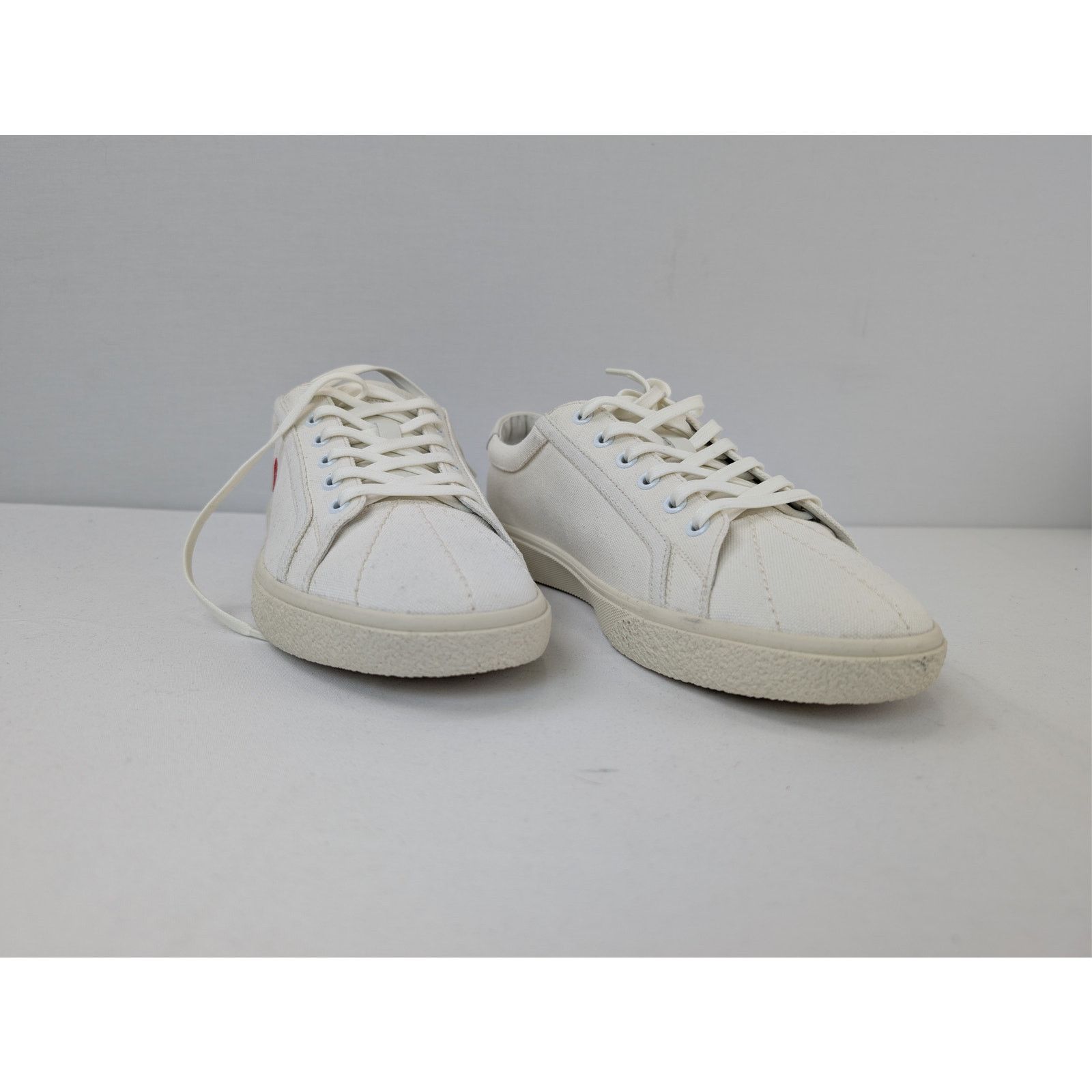 Celine o1rshd1 Canvas & Calfskin Low top Sneakers in White Size US 10 / EU 43 - 5 Thumbnail