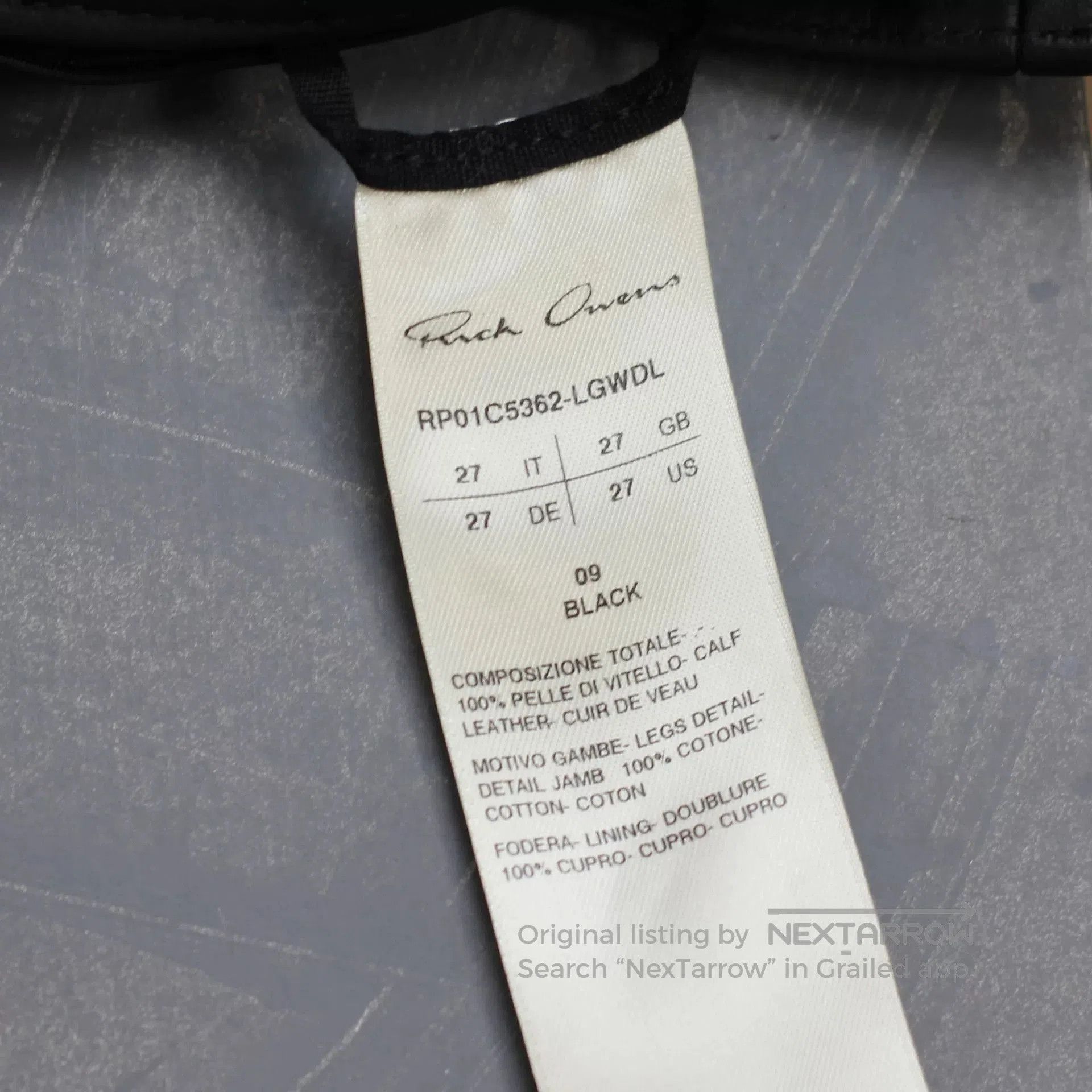 Rick Owens rick owens black banana long pants. Size US 27 - 7 Thumbnail