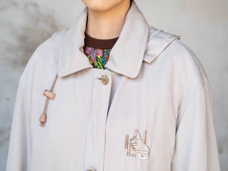 Kenzo KENZO White cotton long coat Size M / US 6-8 / IT 42-44 - 6 Thumbnail