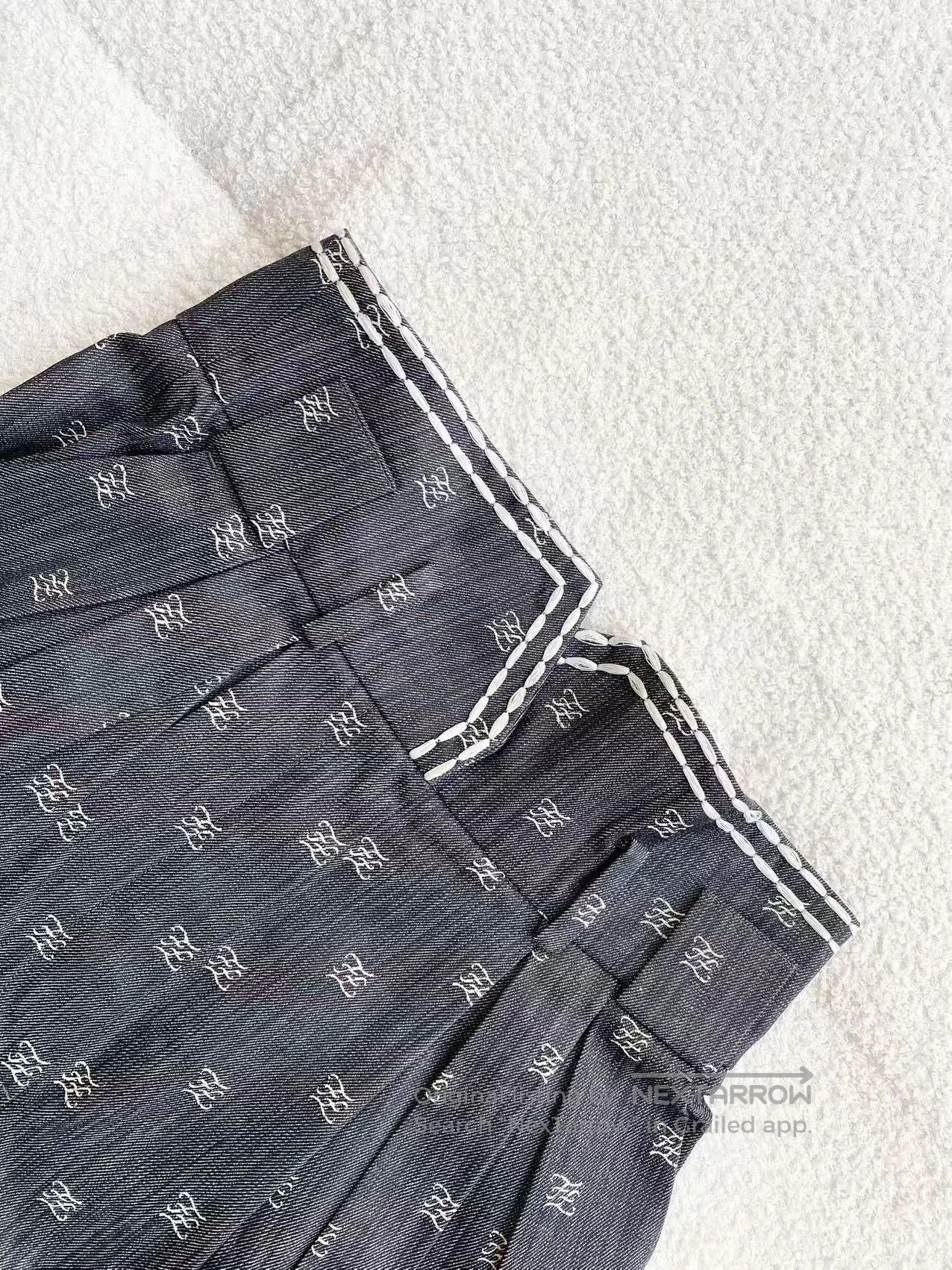 Fendi FENDI Double F Logo Embroidered Gray Jeans. Size US 40 / EU 56 - 3 Thumbnail