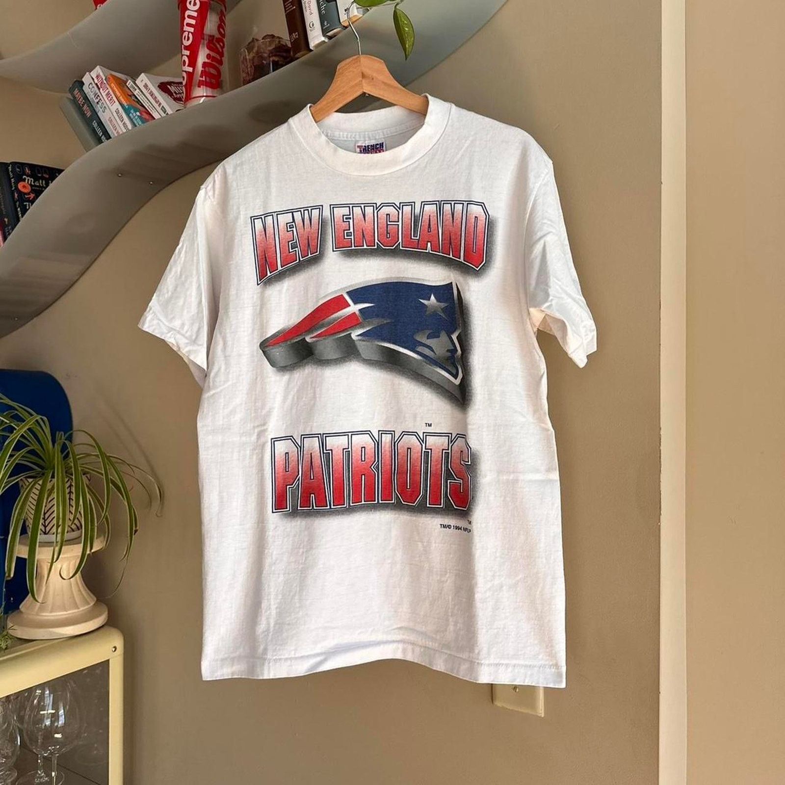 NFL × Vintage Vintage 1994 New England Patriots Shirt Size US L / EU 52-54 / 3 - 1 Thumbnail