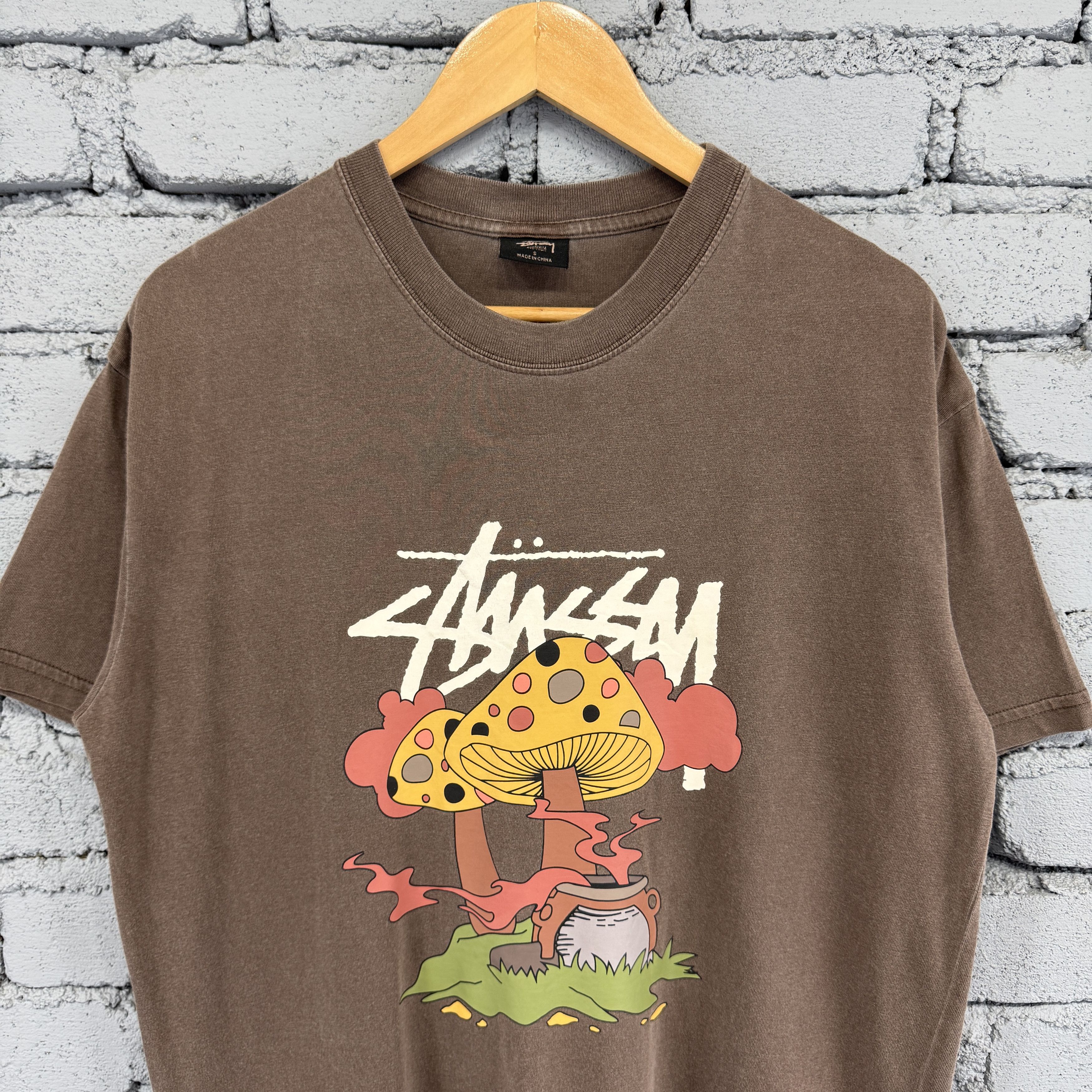 Stussy Rare Stüssy Something's Cookin' Colourful Mushroom Tshirt Size US S / EU 44-46 / 1 - 3 Thumbnail