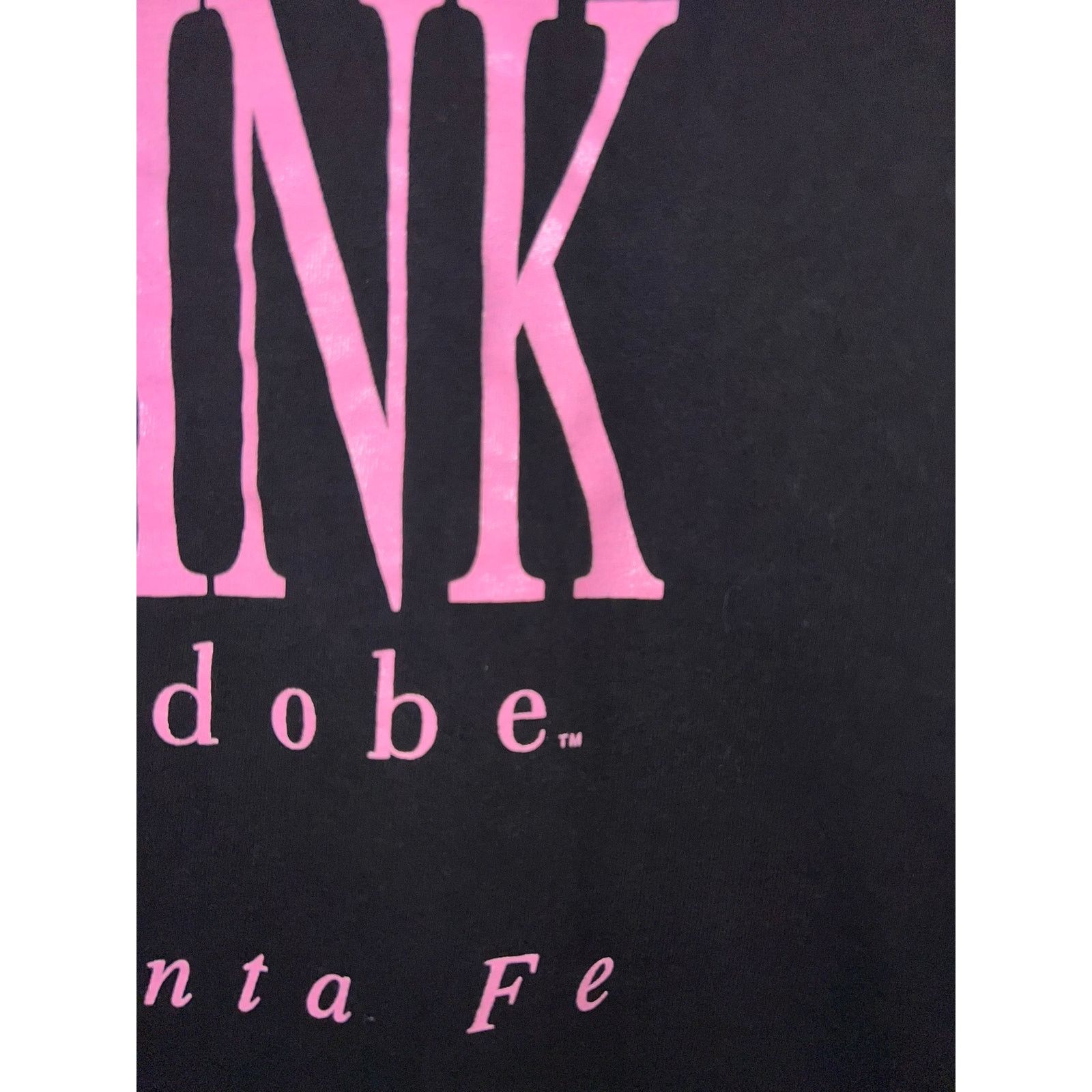 Vintage Vintage Santa Fe Shirt The Pink Adobe Black Tee VTG 90s L Size US L / EU 52-54 / 3 - 3 Thumbnail