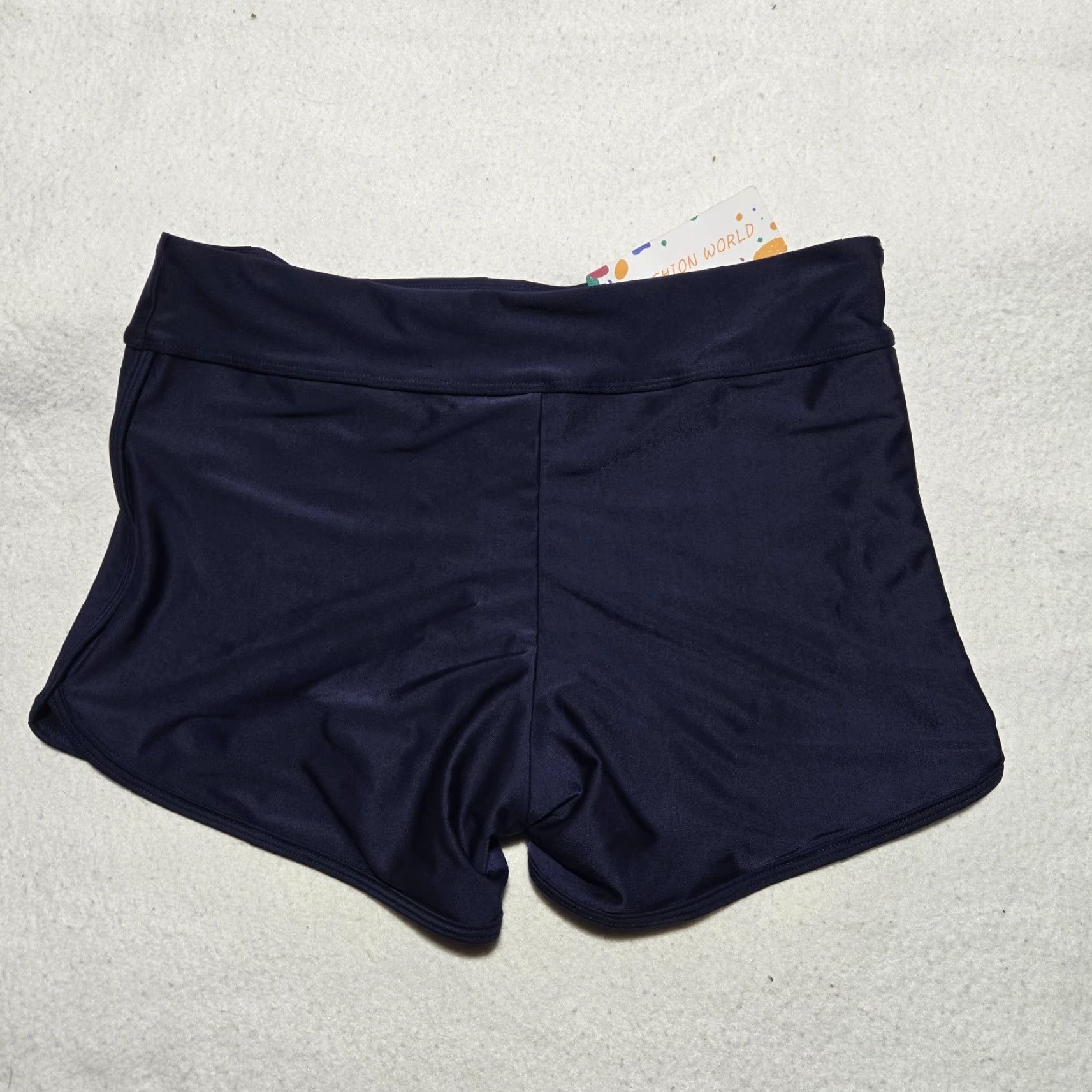 Vintage Fashion World Women's Swim Shorts NWT Lightweight SZ L Blue Bottoms Quick Dry Cargo Pocket Bathing Suit Bottoms Size 36" / US 14 / IT 50 - 8 Thumbnail
