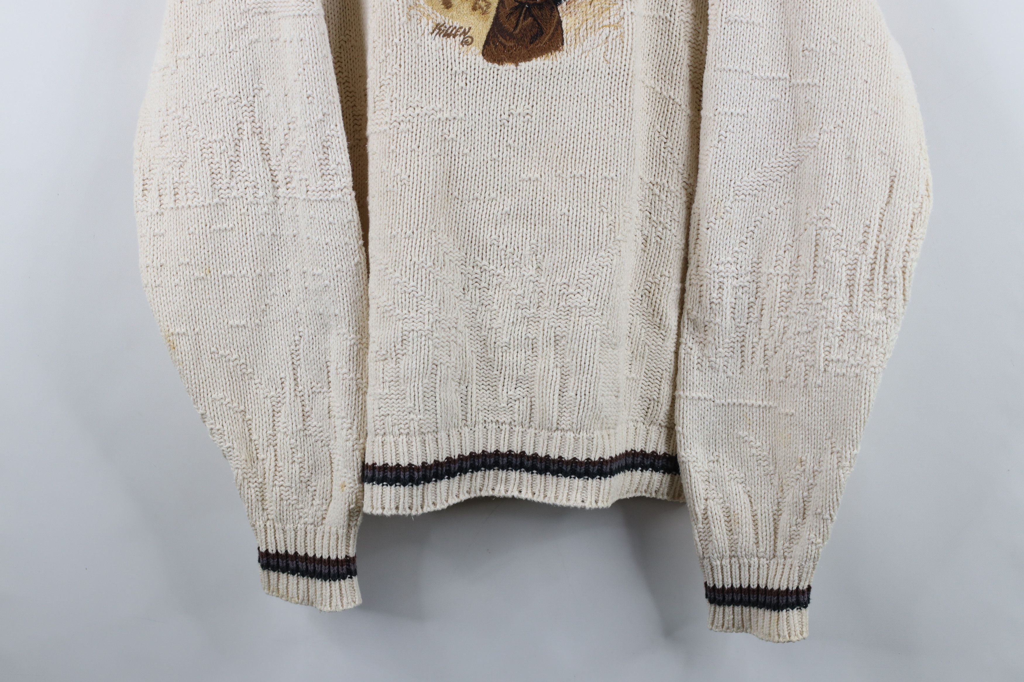 Vintage Vintage 90s Streetwear Labrador Duck Knit Sweater USA Size US L / EU 52-54 / 3 - 3 Thumbnail