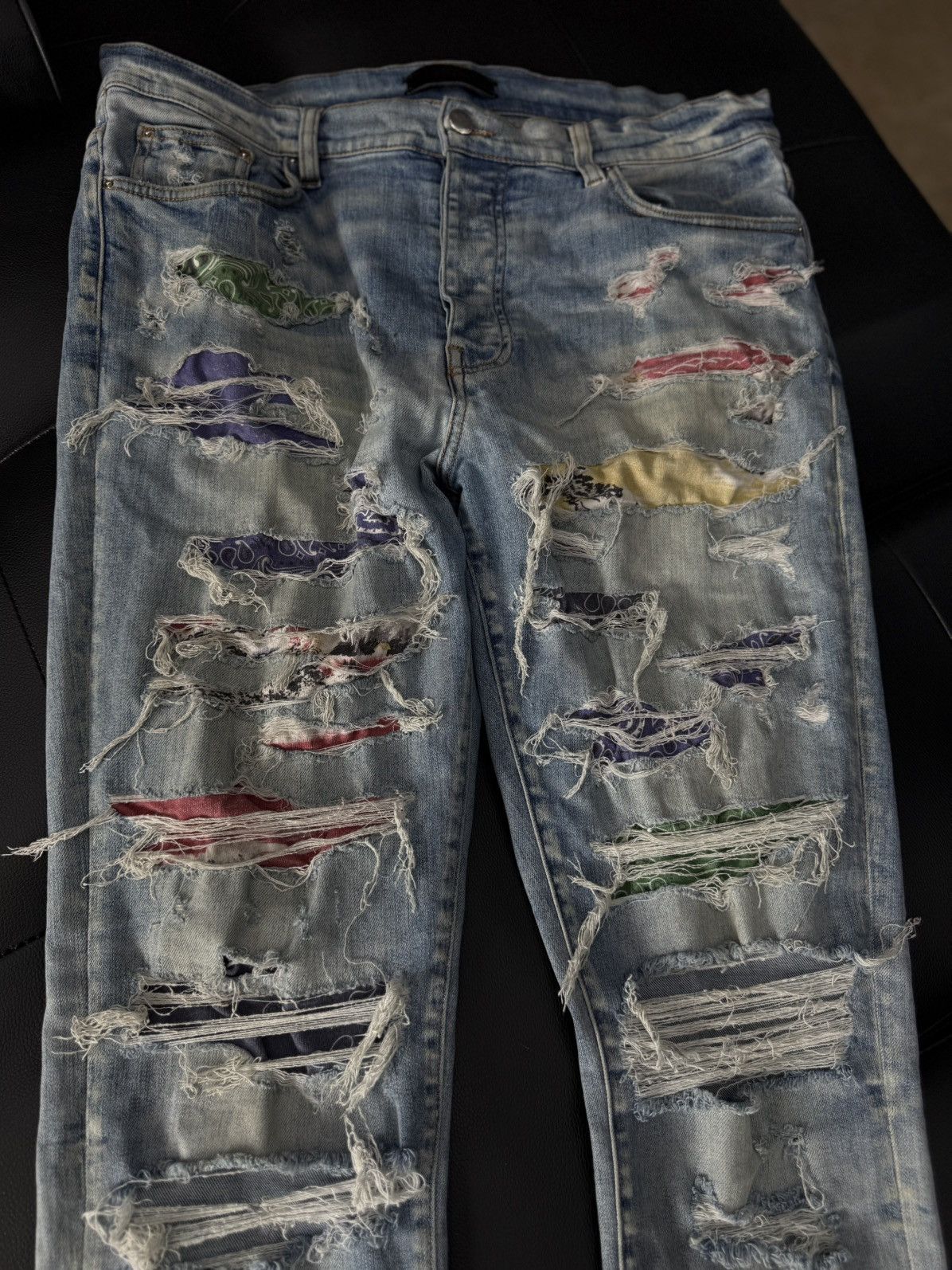 Amiri Amiri Jeans Blue Multicolored Size 36 Pre Owned🧼 Size US 36 / EU 52 - 4 Thumbnail