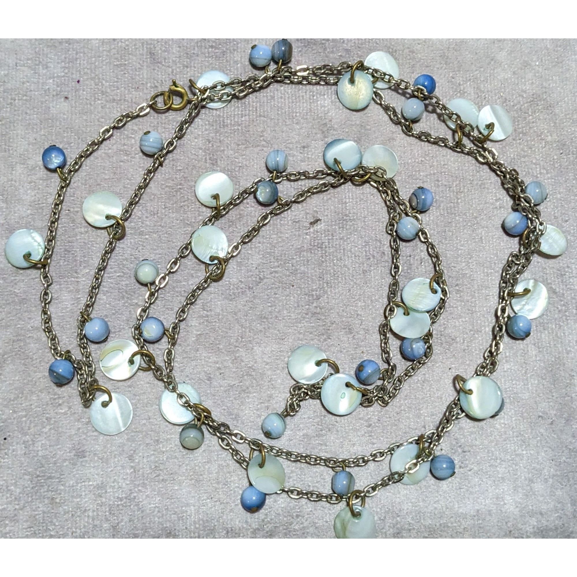 Other Beachy Blue Shell Beaded Opera Necklace Size ONE SIZE - 7 Thumbnail