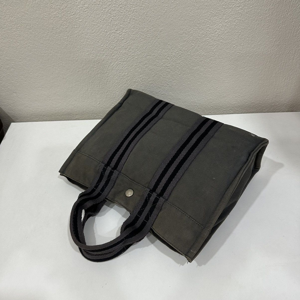 ‼️YES‼️ HERMES FOURRE TOUT PM CANVAS HAND TOTE BAG