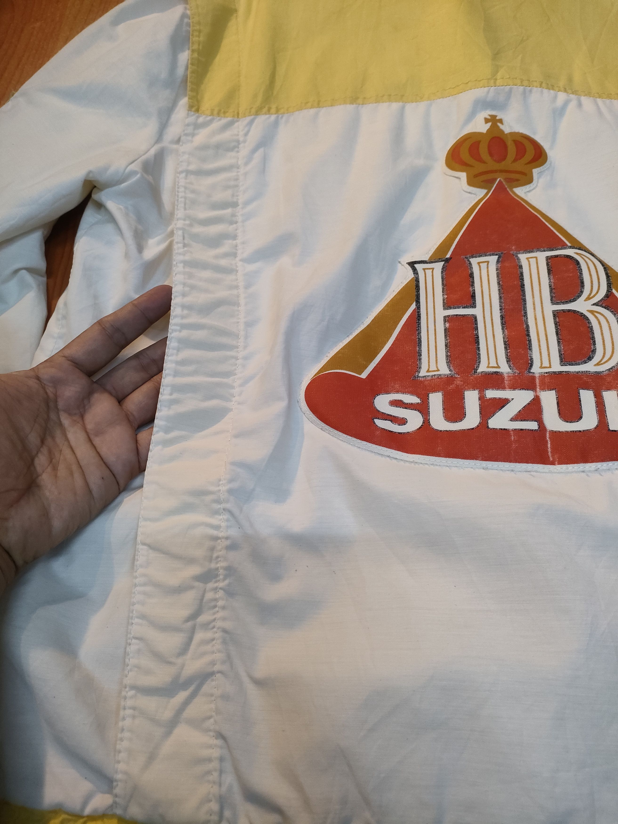 Vintage Vintage HB Suzuki Team Racing Distressed Jacket Size US L / EU 52-54 / 3 - 6 Thumbnail