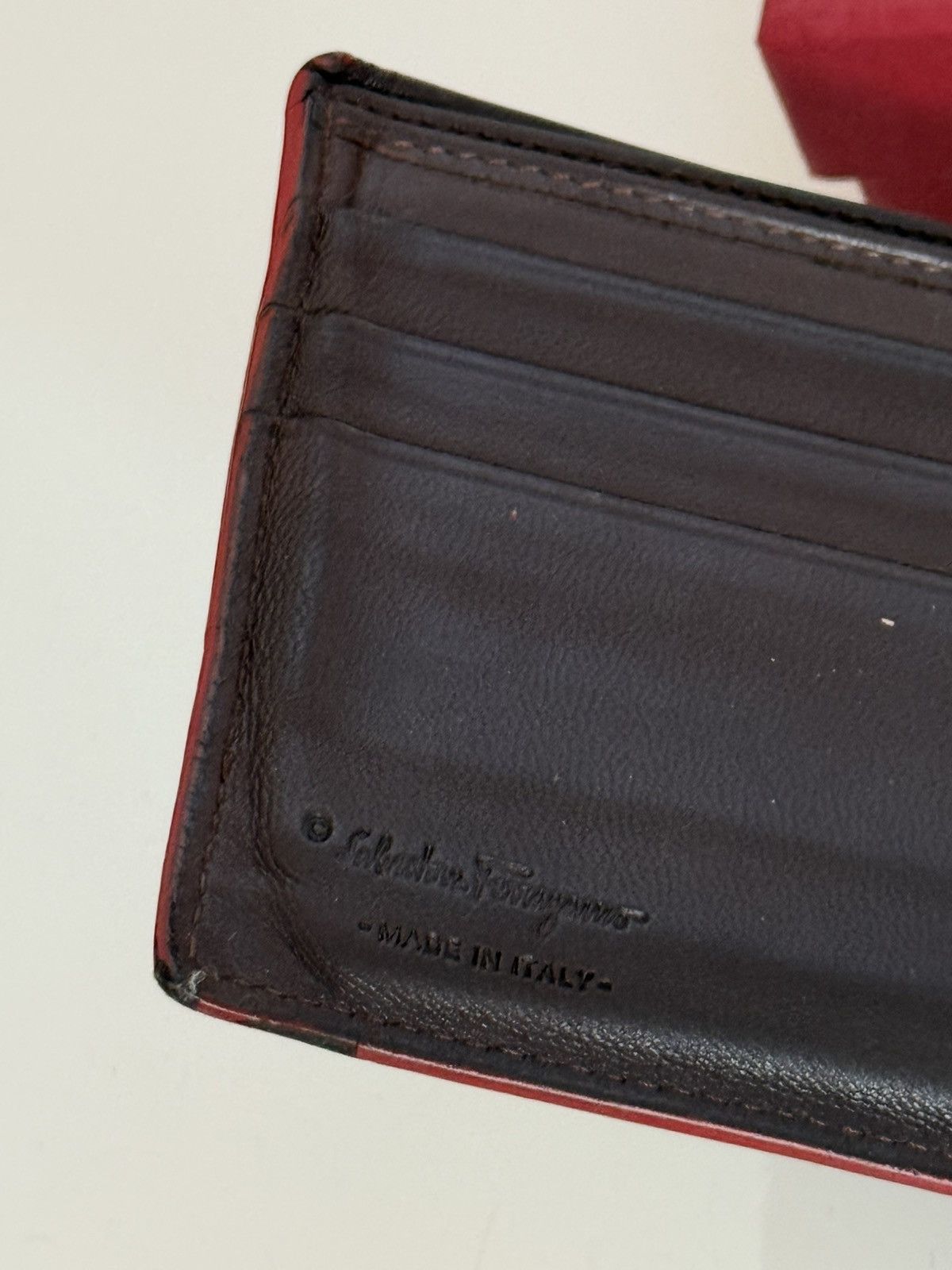Salvatore Ferragamo Ferragamo Bi-Fold Leather Wallet Size ONE SIZE - 6 Thumbnail