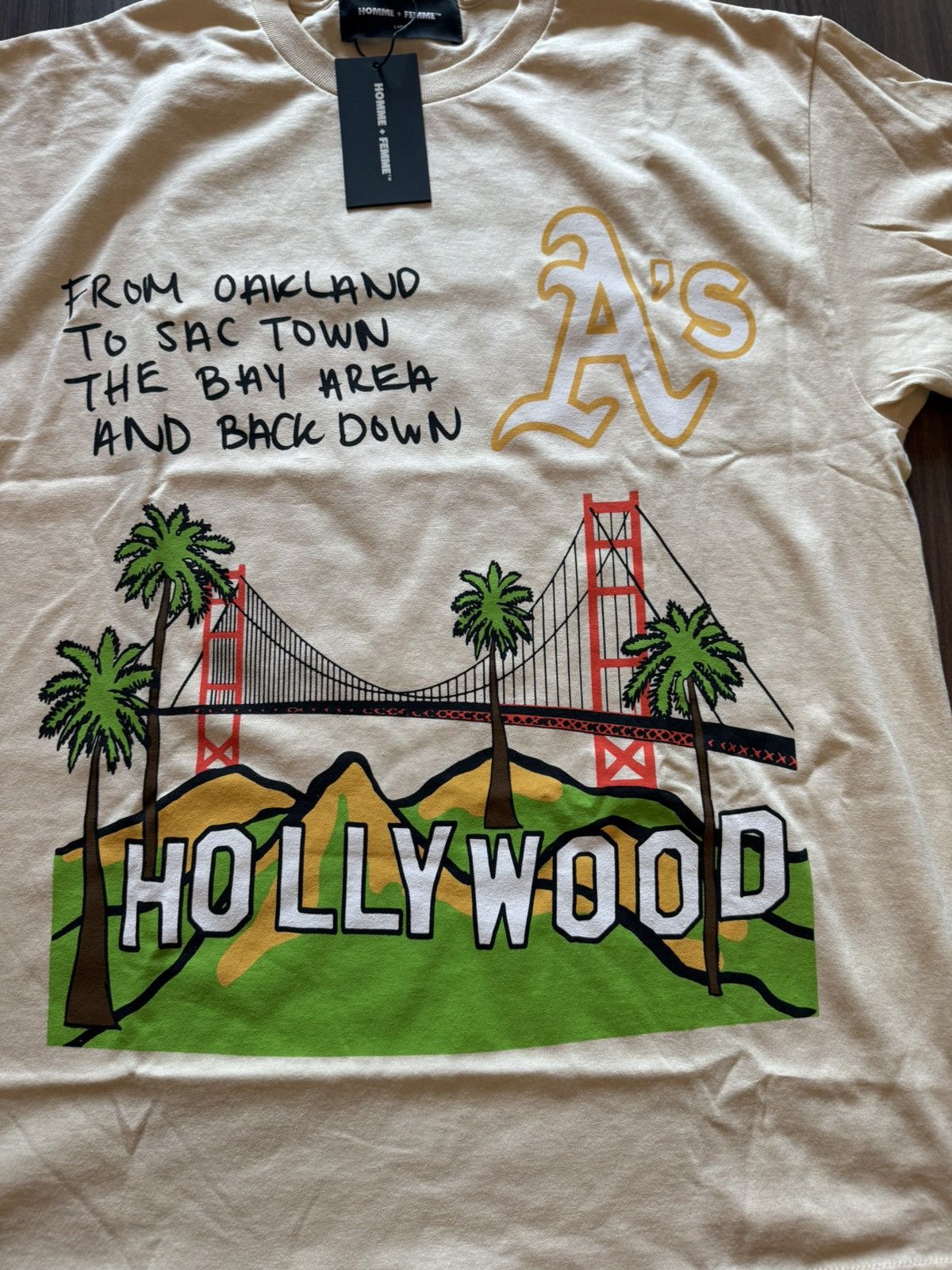 Homme + Femme La Homme Femme Oakland A’s Bay Area Hollywood Tee - Size Large Size US L / EU 52-54 / 3 - 2 Thumbnail