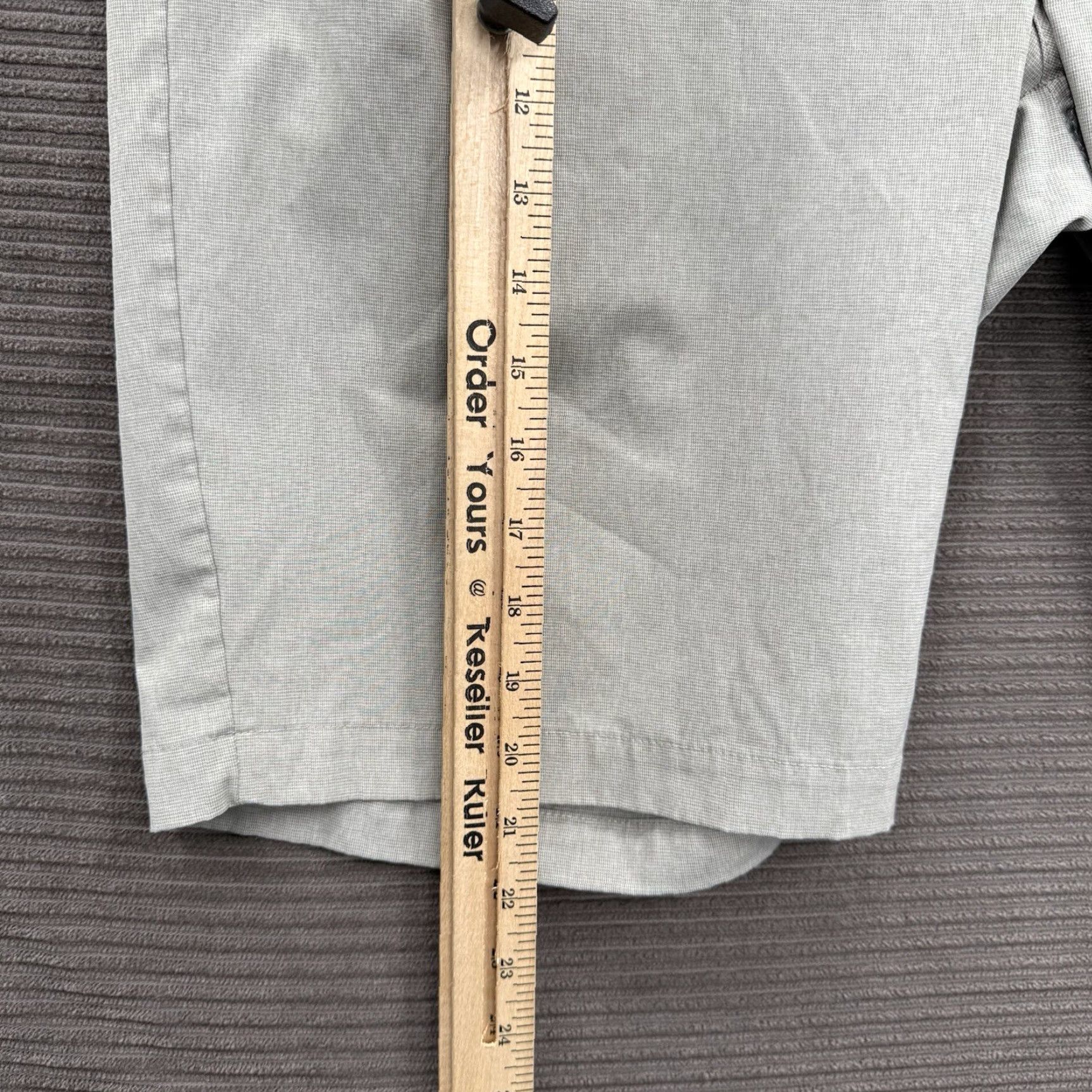 TravisMathew Travis Mathew Shorts Men 36 Brown Flat Front Performance Chino 5-Pocket Athletic Inseam 10" Size US 36 / EU 52 - 6 Thumbnail