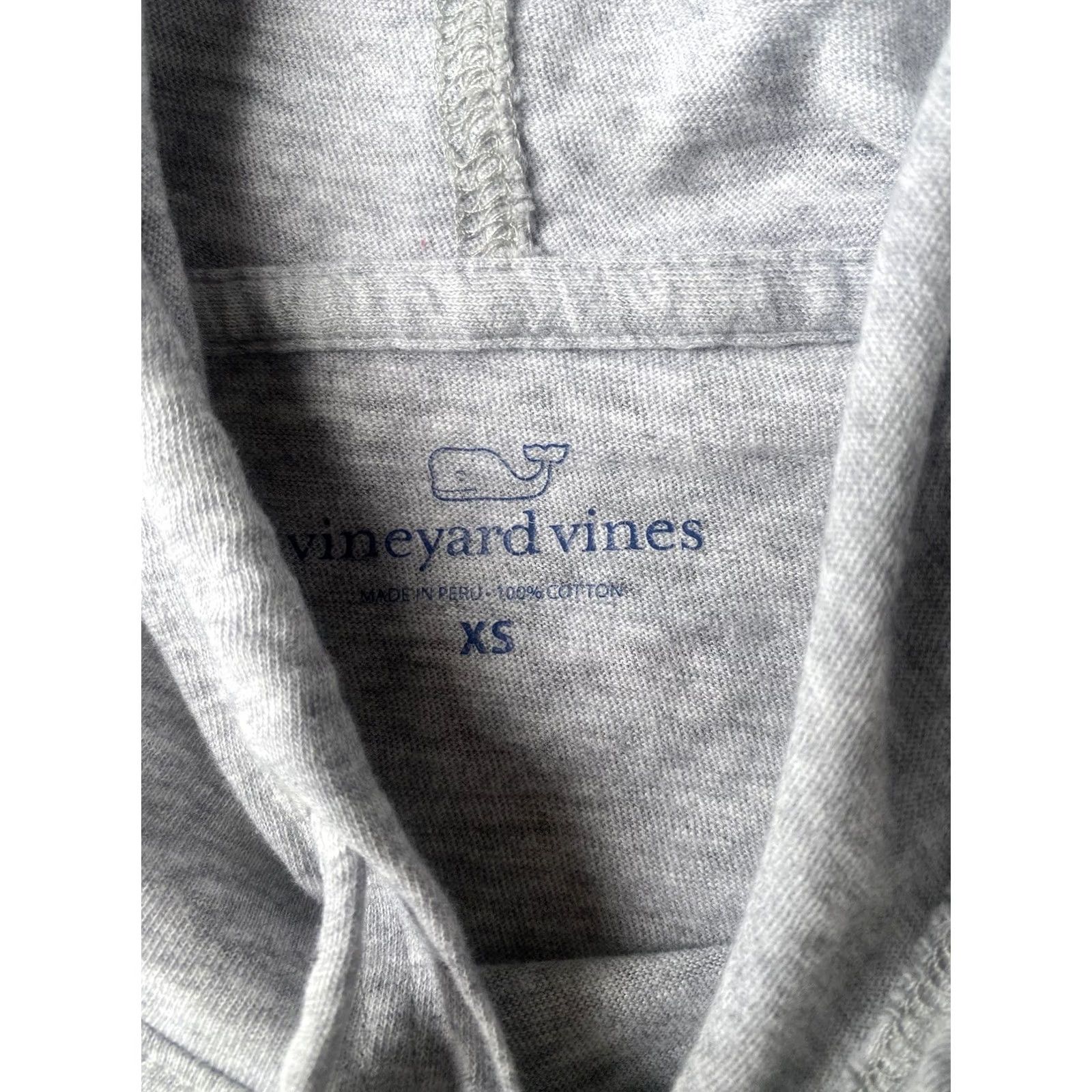 Vineyard Vines Vineyard Vines Shirt Mens XS Gray Hooded Lightweight American Flag Whale Size US XS / EU 42 / 0 - 3 Thumbnail