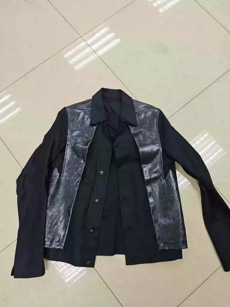 Rick Owens Rick Owens 19SS BABEL seasonal wax patchwork leather jacket Size US M / EU 48-50 / 2 - 1 Thumbnail