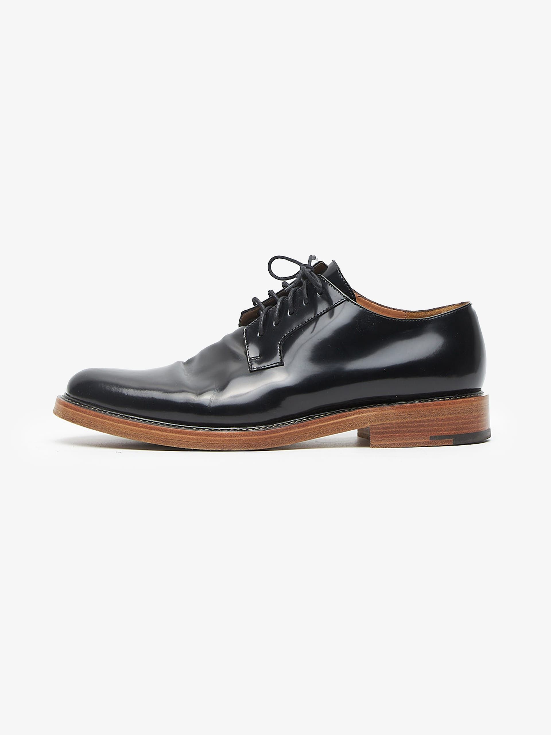 Dries Van Noten Black And Brown Sole Derby Boots Size US 10 / EU 43 - 1 Thumbnail