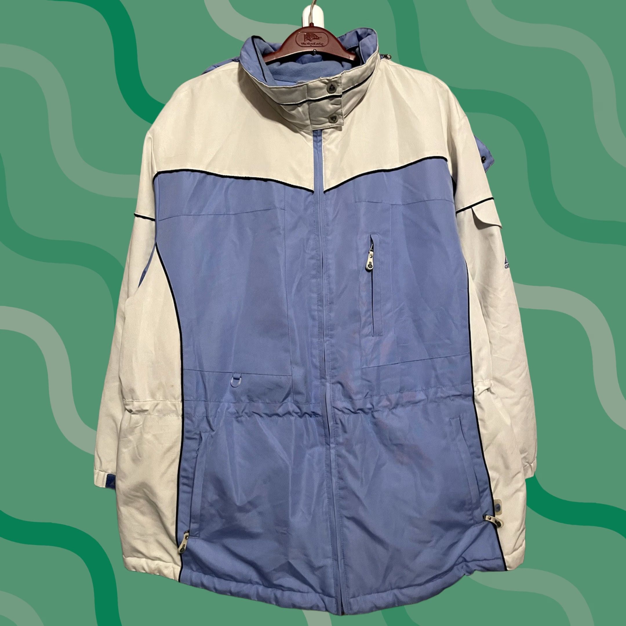 Vintage VINTAGE Gerry Goose Down Ski Jacket Mens 2XL Puffer Aqua Blue White Winter Jacket Size US XXL / EU 58 / 5 - 1 Thumbnail