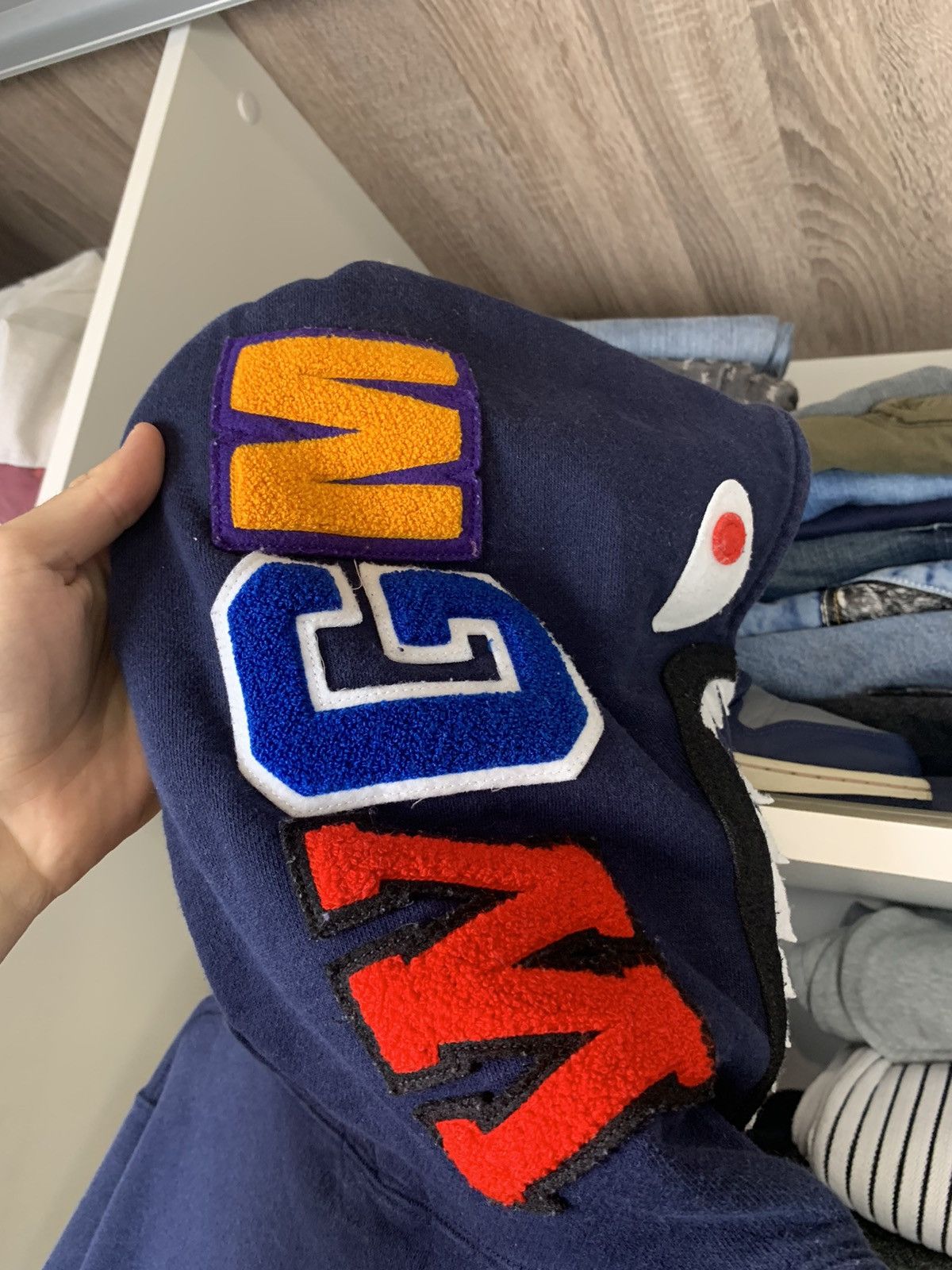 Bape A Bathing Ape Bape Shark Hoodie Made in Japan Size US M / EU 48-50 / 2 - 21 Thumbnail