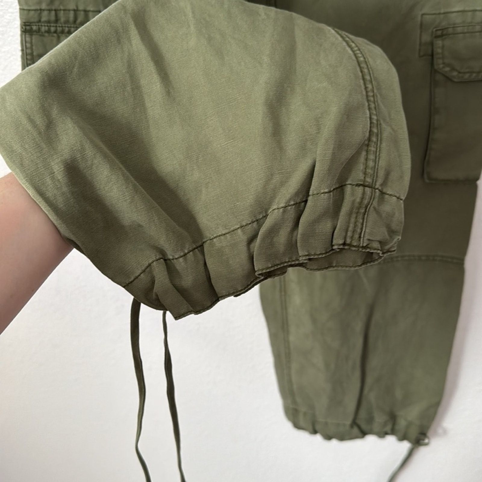 Anthropologie NWT Anthropologie 4 Utility Army Green Cargo Pants Size 27" / US 4 / IT 40 - 7 Thumbnail