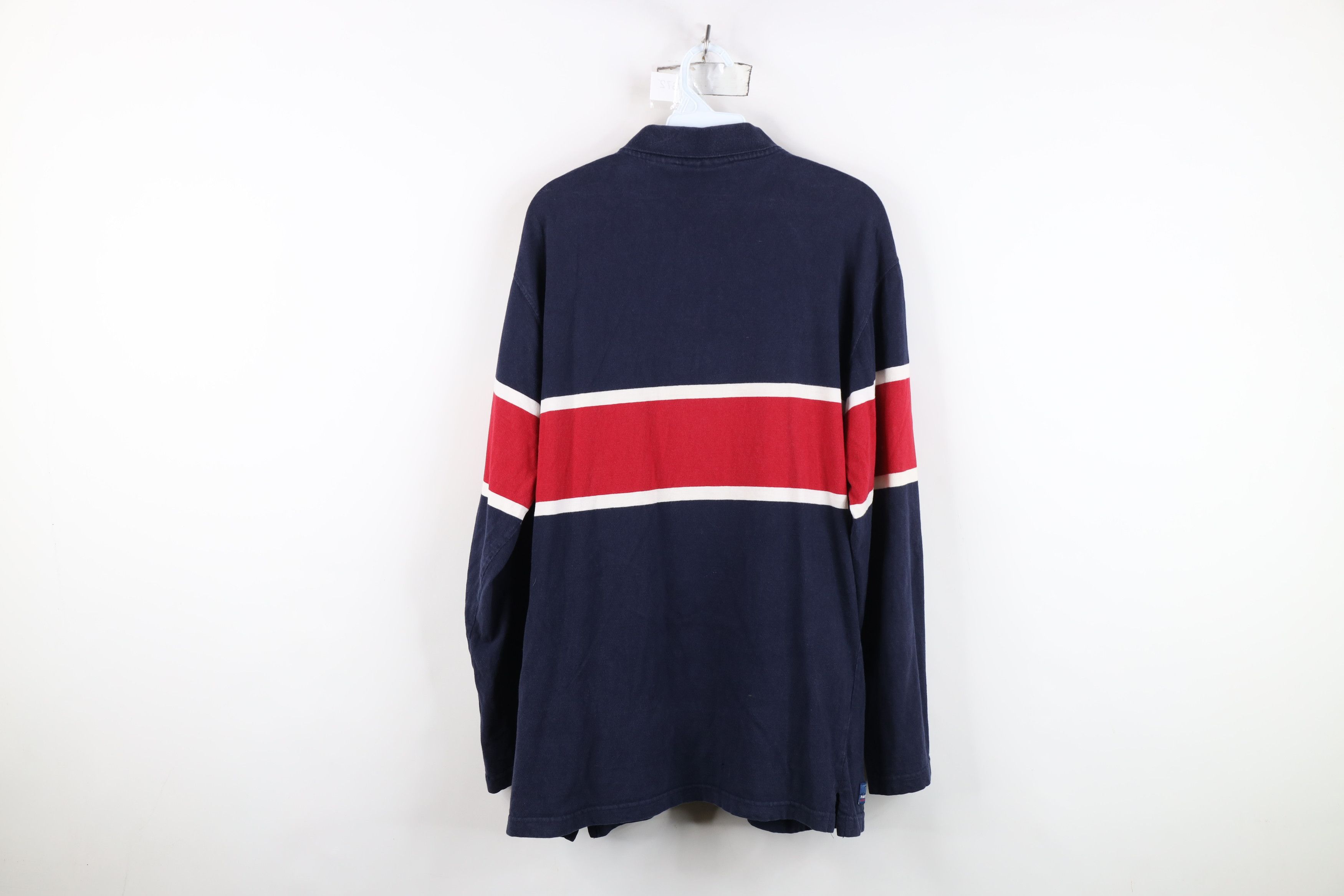 Vintage Vintage 90s Streetwear Block Long Sleeve Rugby Polo Shirt Size US M / EU 48-50 / 2 - 11 Thumbnail
