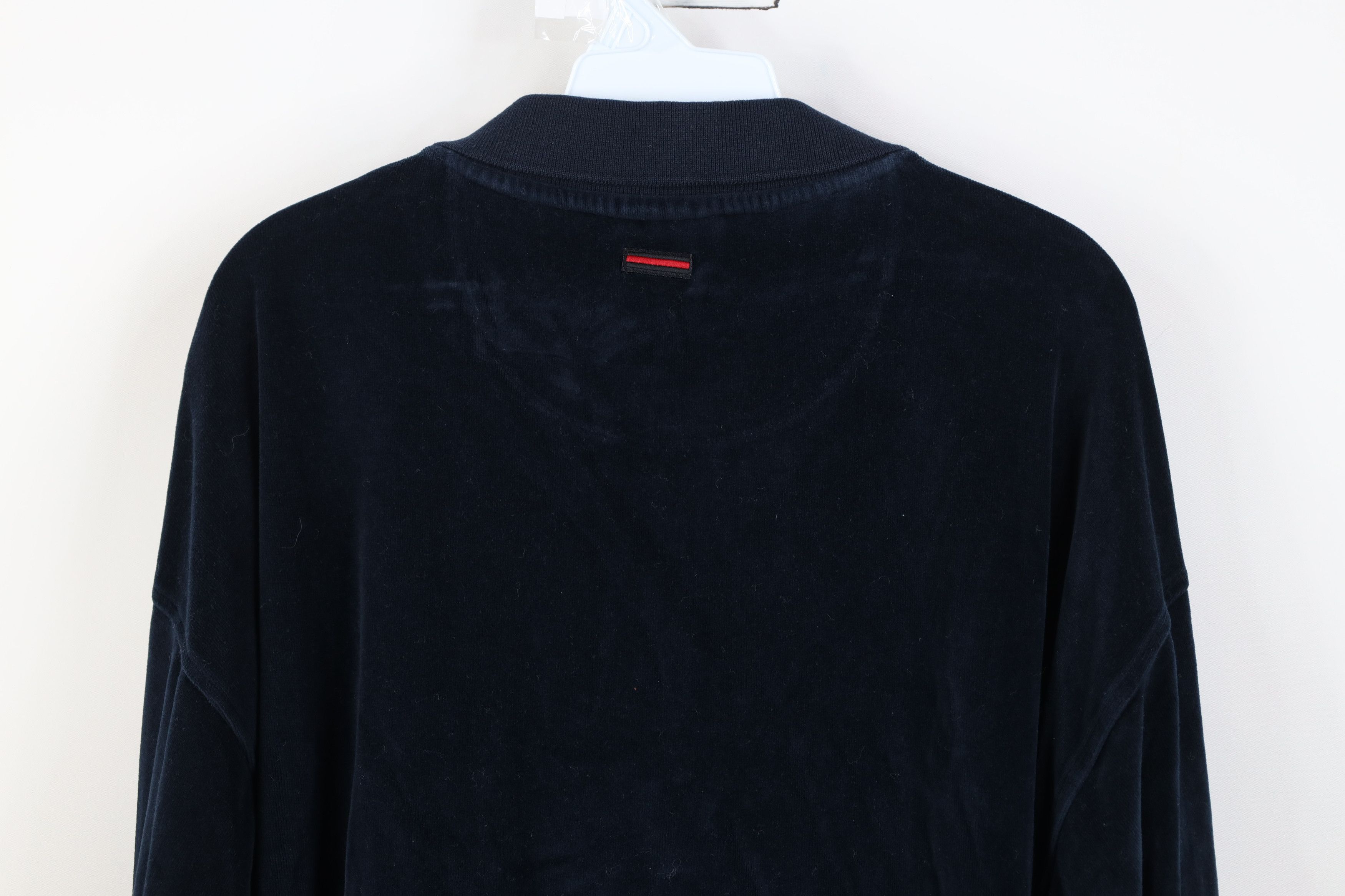 Fubu Vintage 90s Y2K FUBU Spell Out Velour Long Sleeve Rugby Polo Size US XXL / EU 58 / 5 - 15 Thumbnail