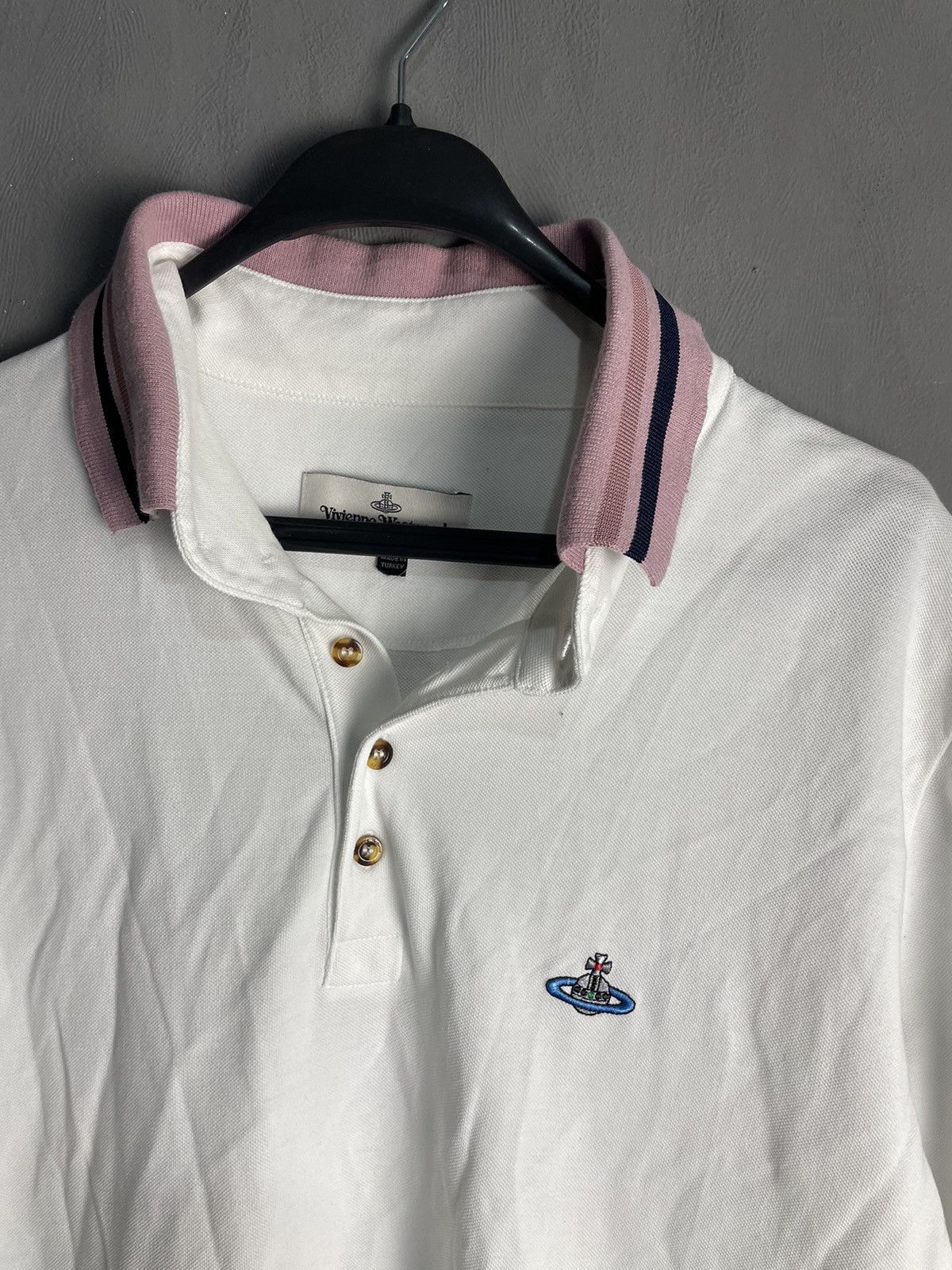 Vivienne Westwood Vintage Vivienne Westwood Polo Shirt Logo Orb Basic Y2K Size US XL / EU 56 / 4 - 5 Thumbnail