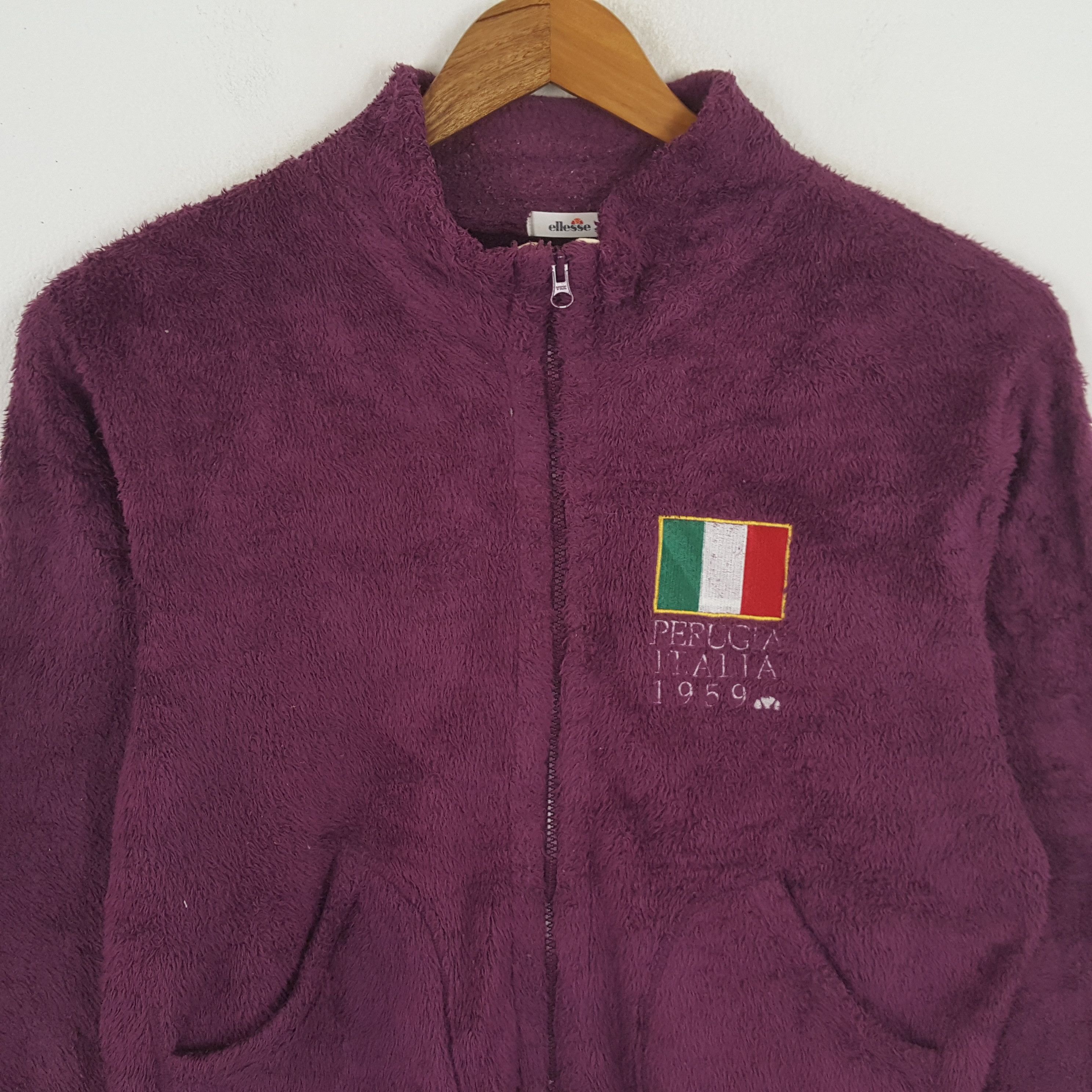 Ellesse × Japanese Brand × Vintage Vintage ELLESSE Italian Sportswear Fleece Sweater Size US L / EU 52-54 / 3 - 2 Thumbnail