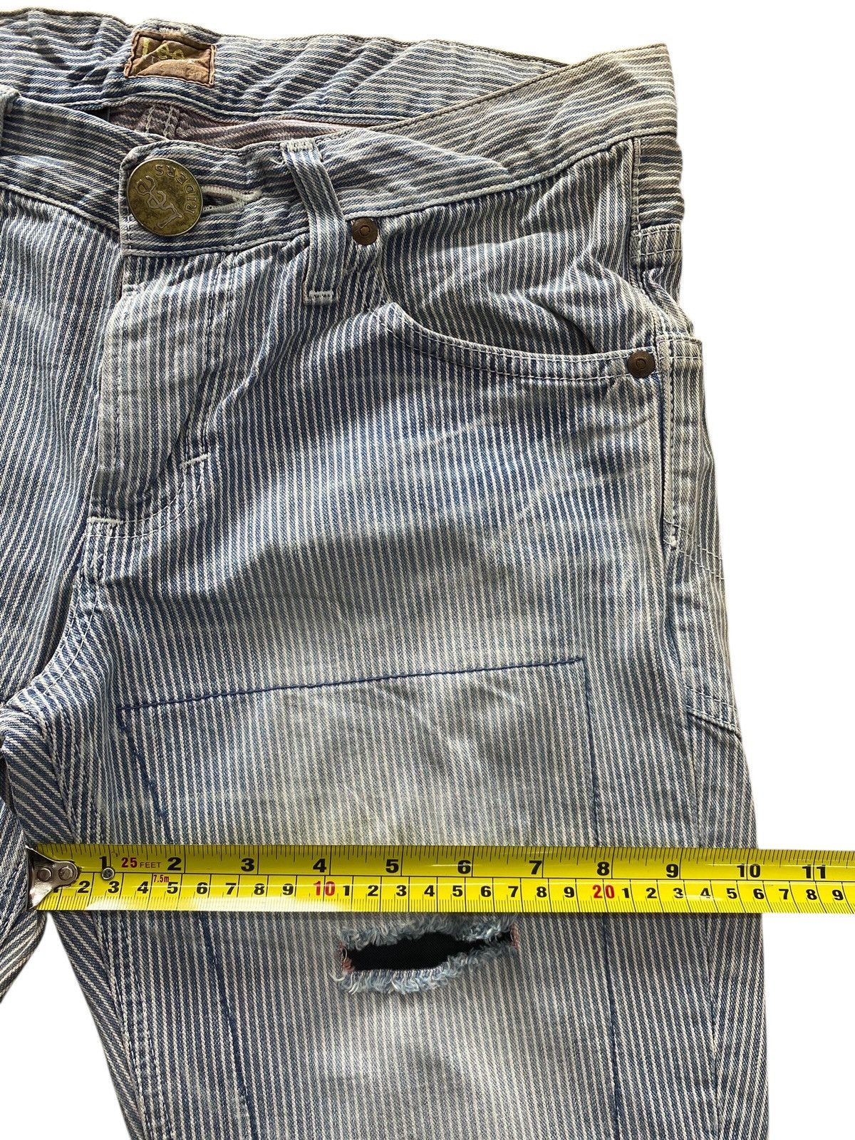 Lee Lee Ripped Style Twisted Leg Flare Jeans Size US 30 / EU 46 - 7 Thumbnail