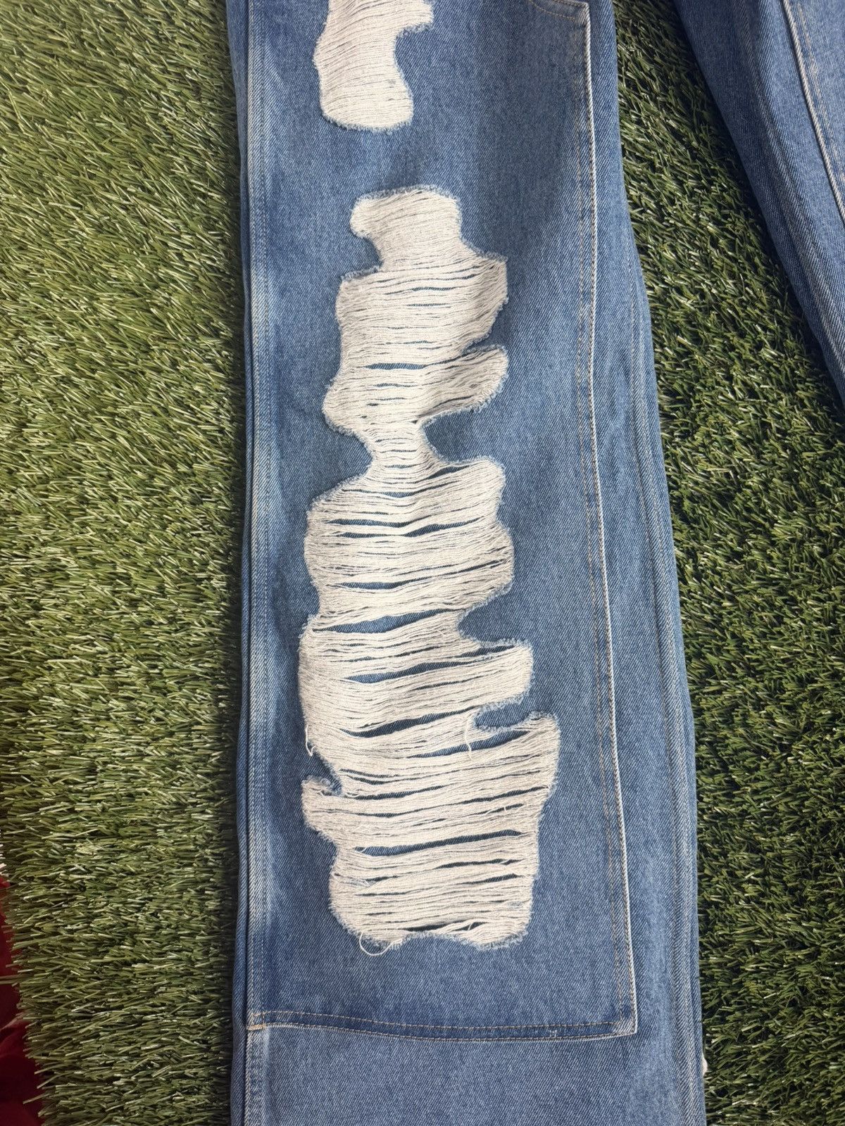Givenchy Givenchy Distressed Panel Jeans Size 29" - 4 Thumbnail