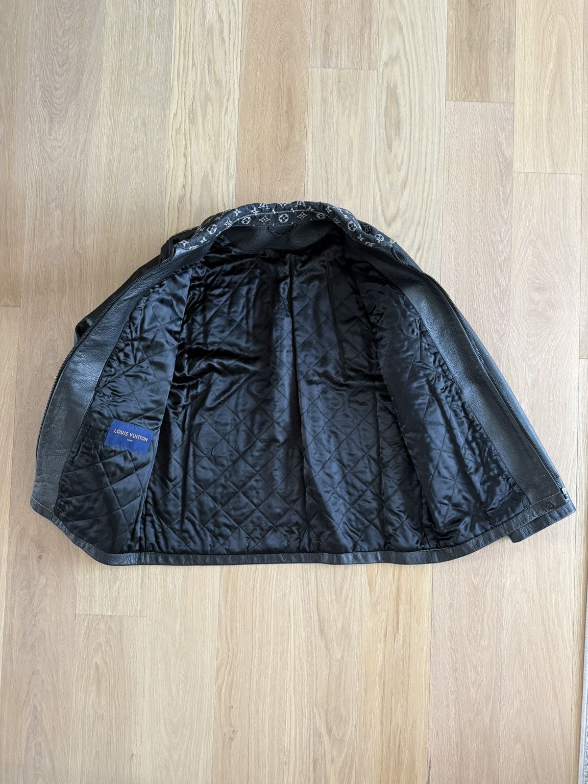 Louis Vuitton × Nigo Louis Vuitton Leather Jacket Denim Patchwork - NIGO Size US XL / EU 56 / 4 - 8 Thumbnail