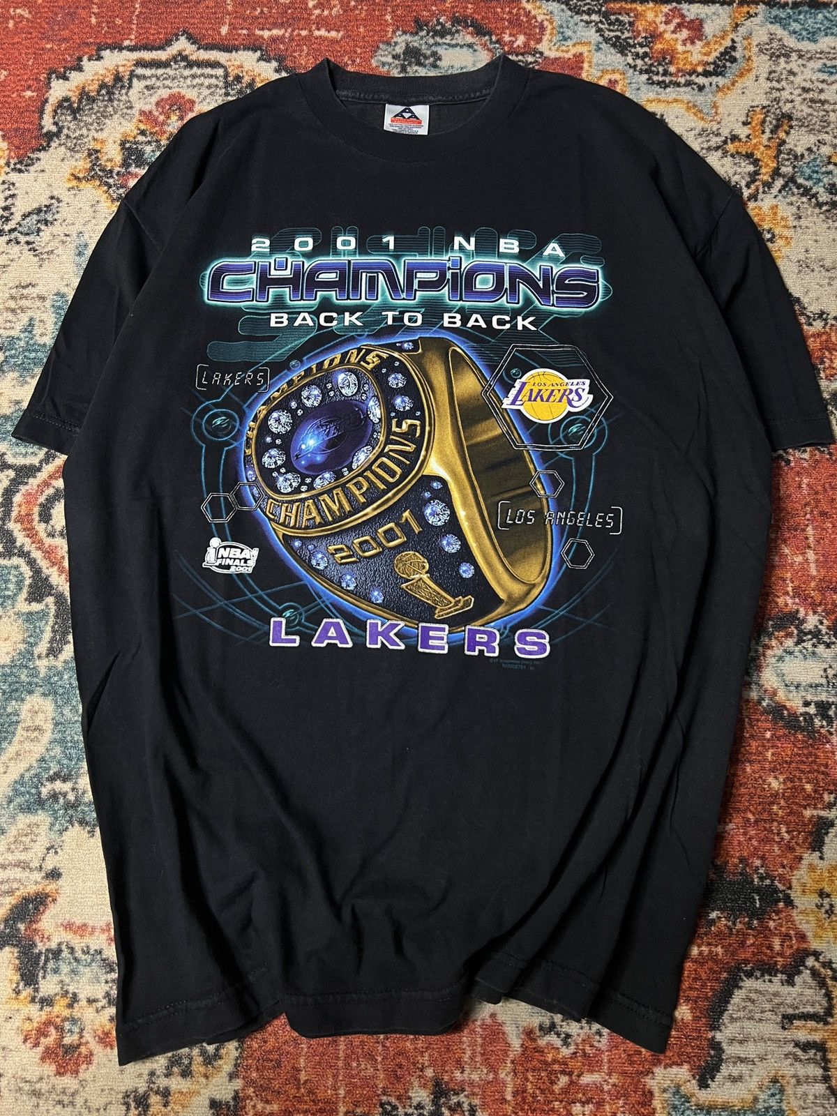 Vintage Vintage LA Lakers NBA Champion Ring 2001 Size US XL / EU 56 / 4 - 2 Thumbnail