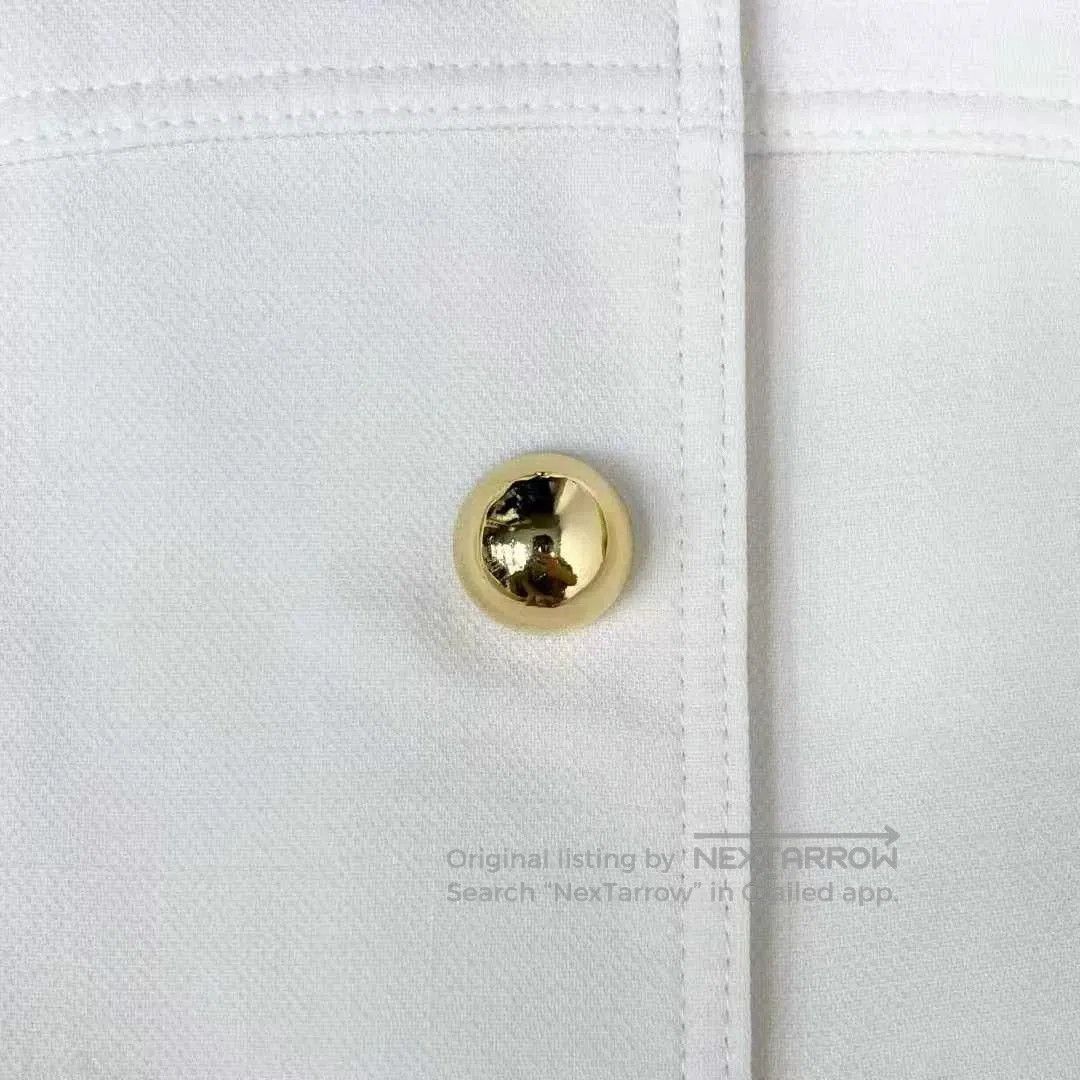Prada Prada Cream Wool Blend Long Coat. Size M / US 6-8 / IT 42-44 - 5 Thumbnail
