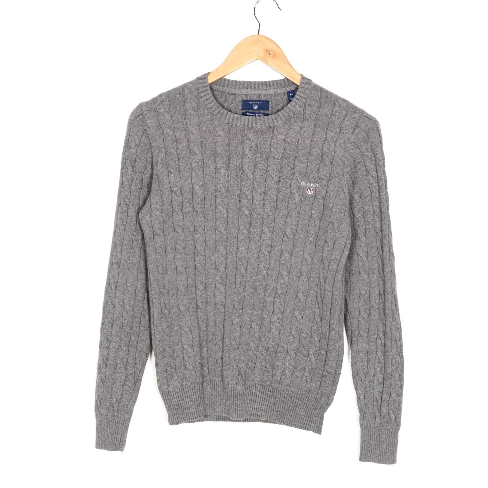 Gant GANT Cable Knit Cotton Crew Neck Jumper Sweater Men XS VR3521 Size US XS / EU 42 / 0 - 2 Thumbnail