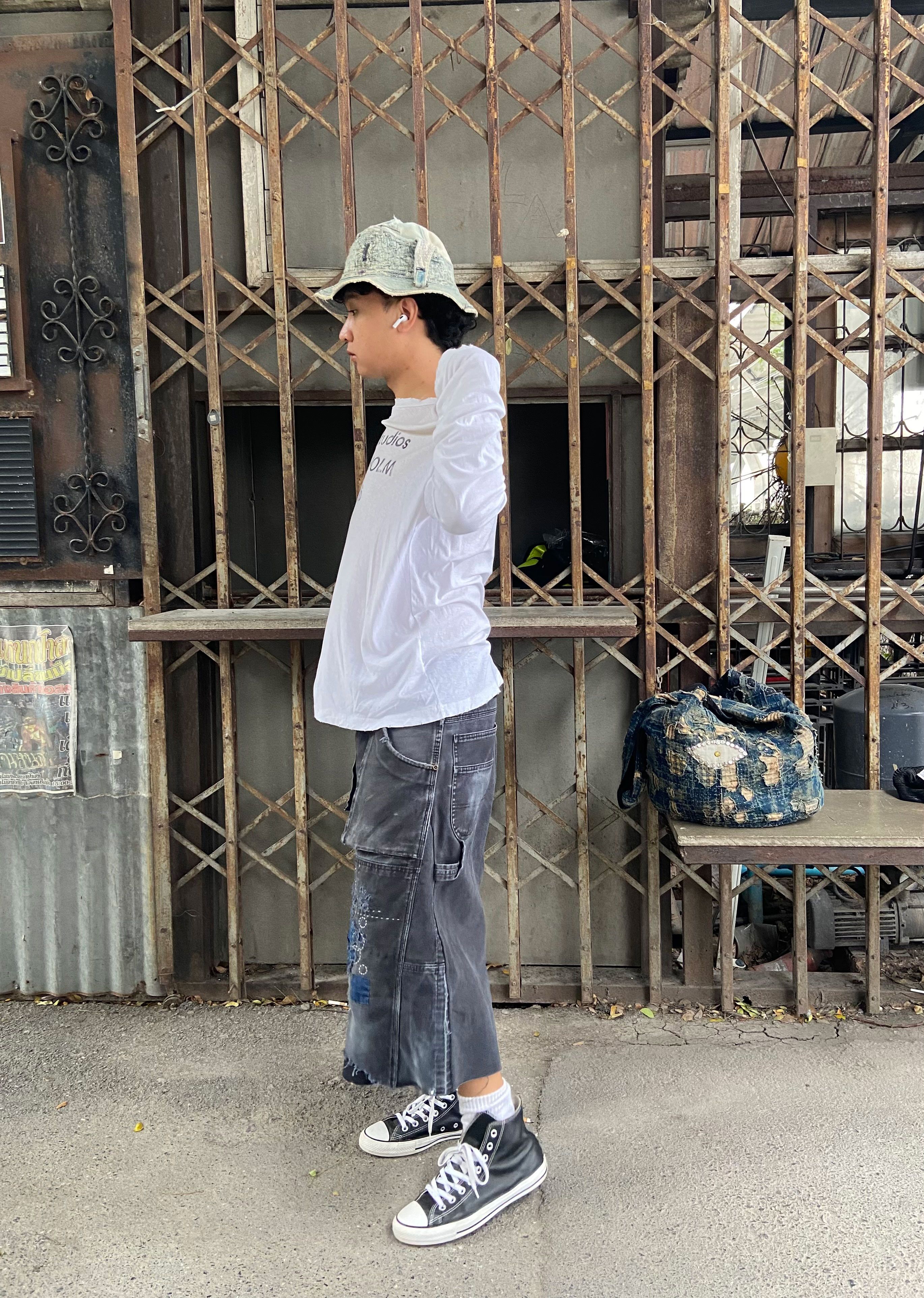 Japanese Brand Vintage Sashiko Repair Dickies Short Double Knee Pant Size US 34 / EU 50 - 20 Thumbnail